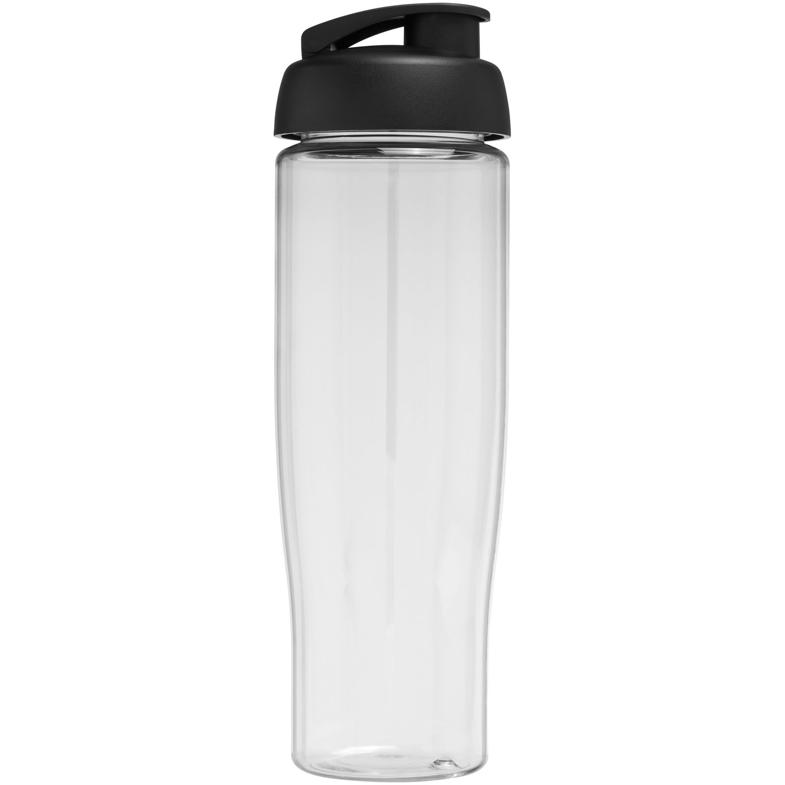 H2O Active® Tempo 700 ml Sportflasche mit Klappdeckel transparent, schwarz
