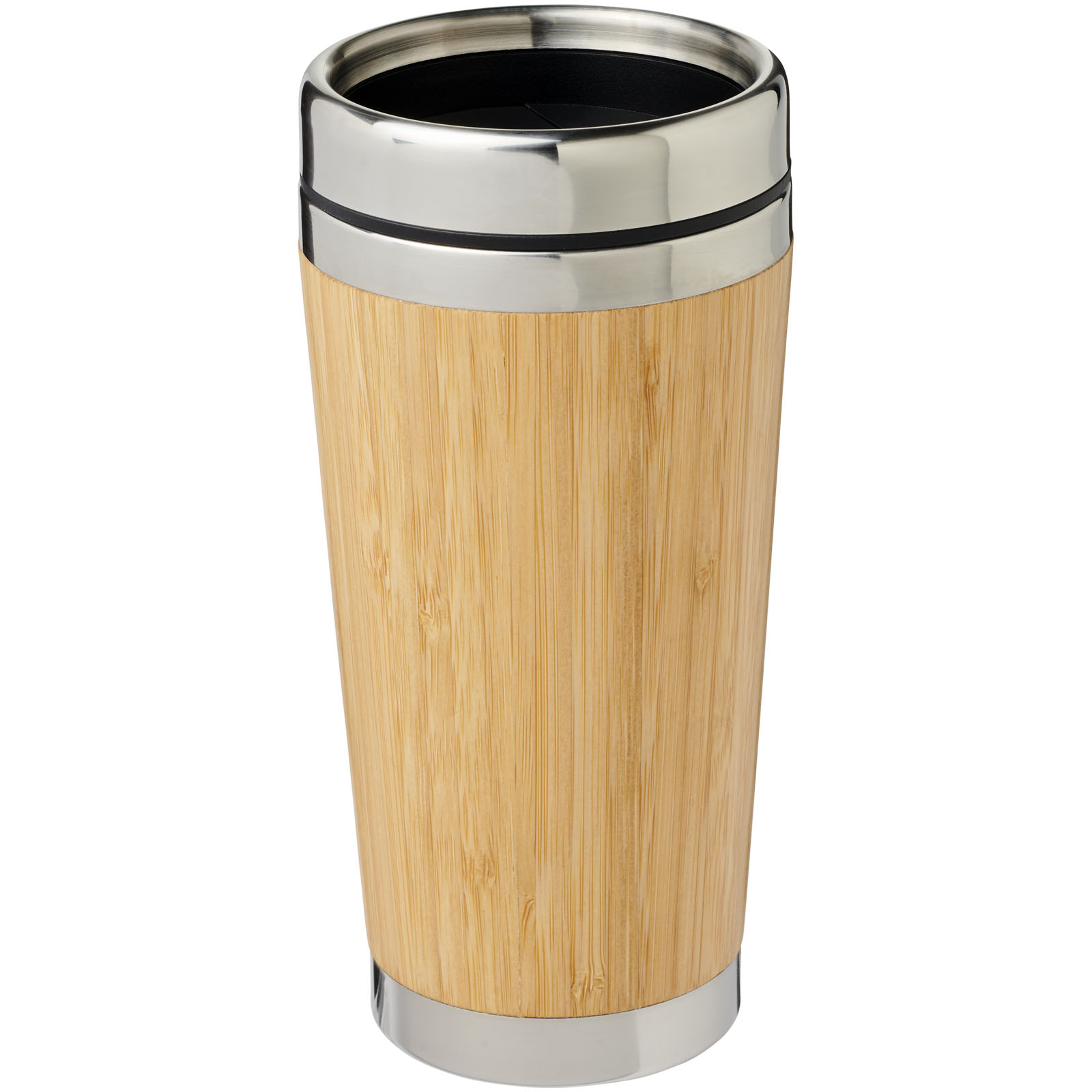 Bambus 450 ml Becher mit Bambus-Außenseite braun