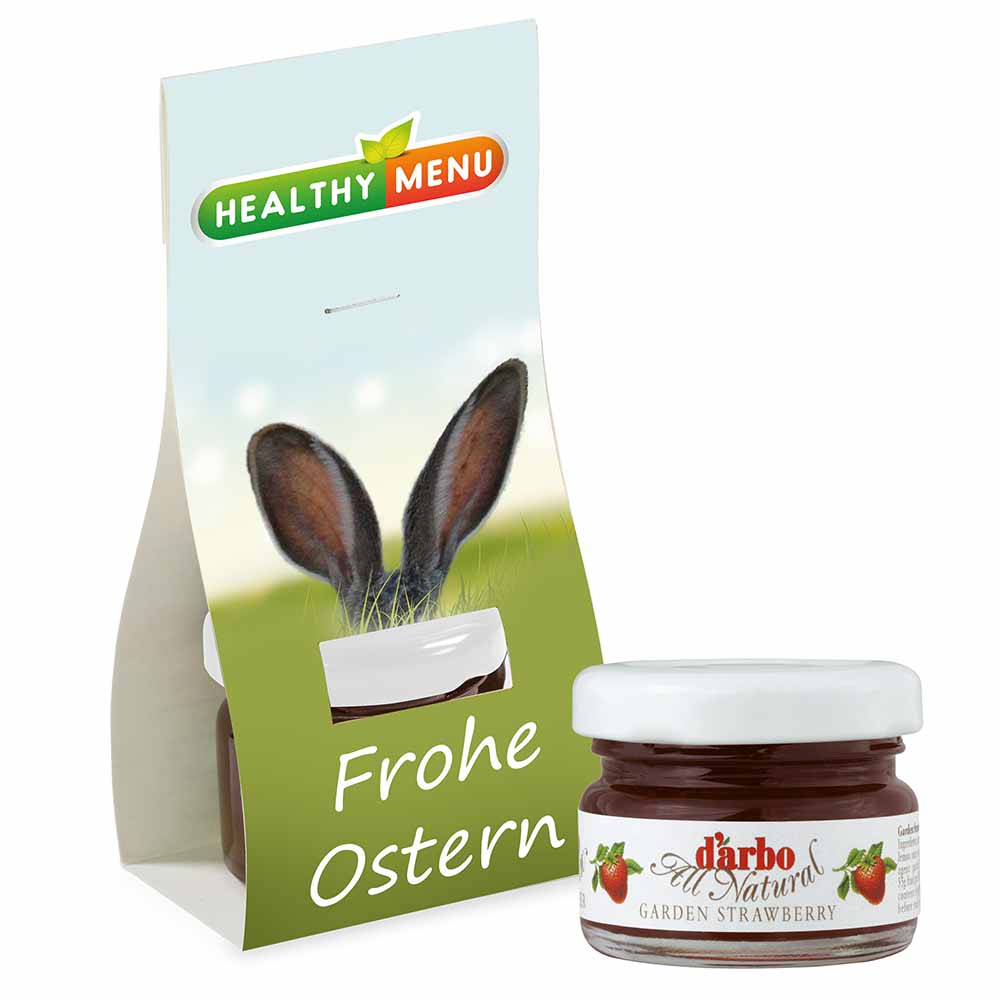 Konfitüre in Überreichverpackung - Ostern - Erdbeere