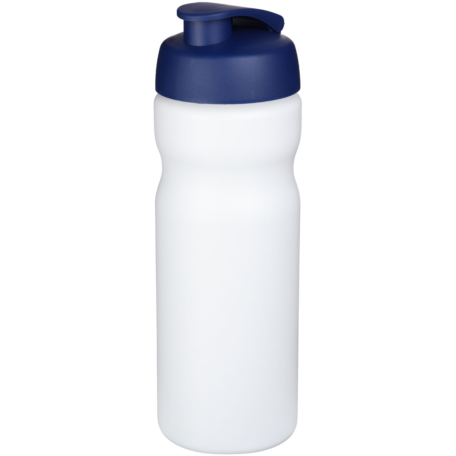 Baseline® Plus 650 ml Sportflasche mit Klappdeckel weiss, blau