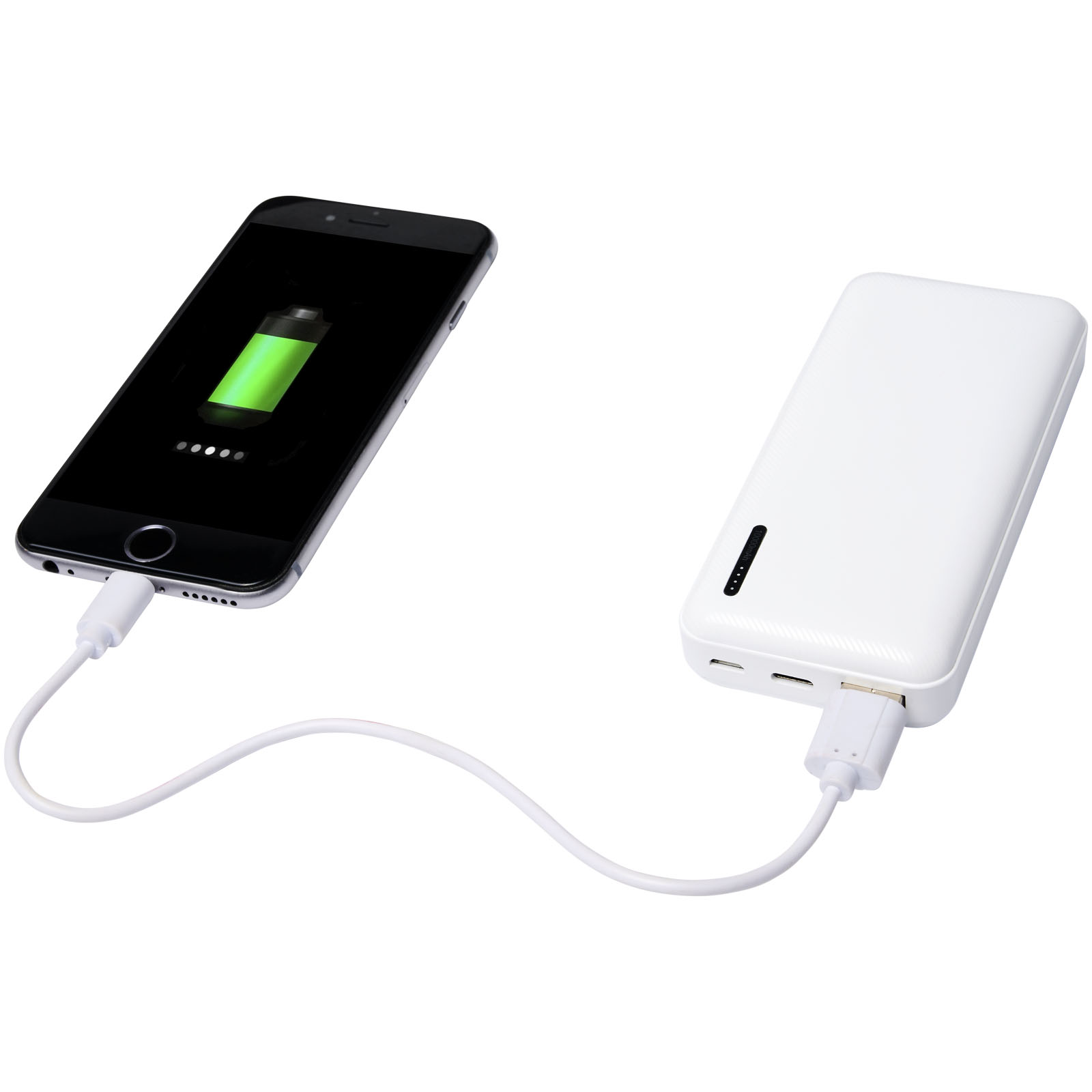Compress 10.000 mAh High Density Powerbank weiss