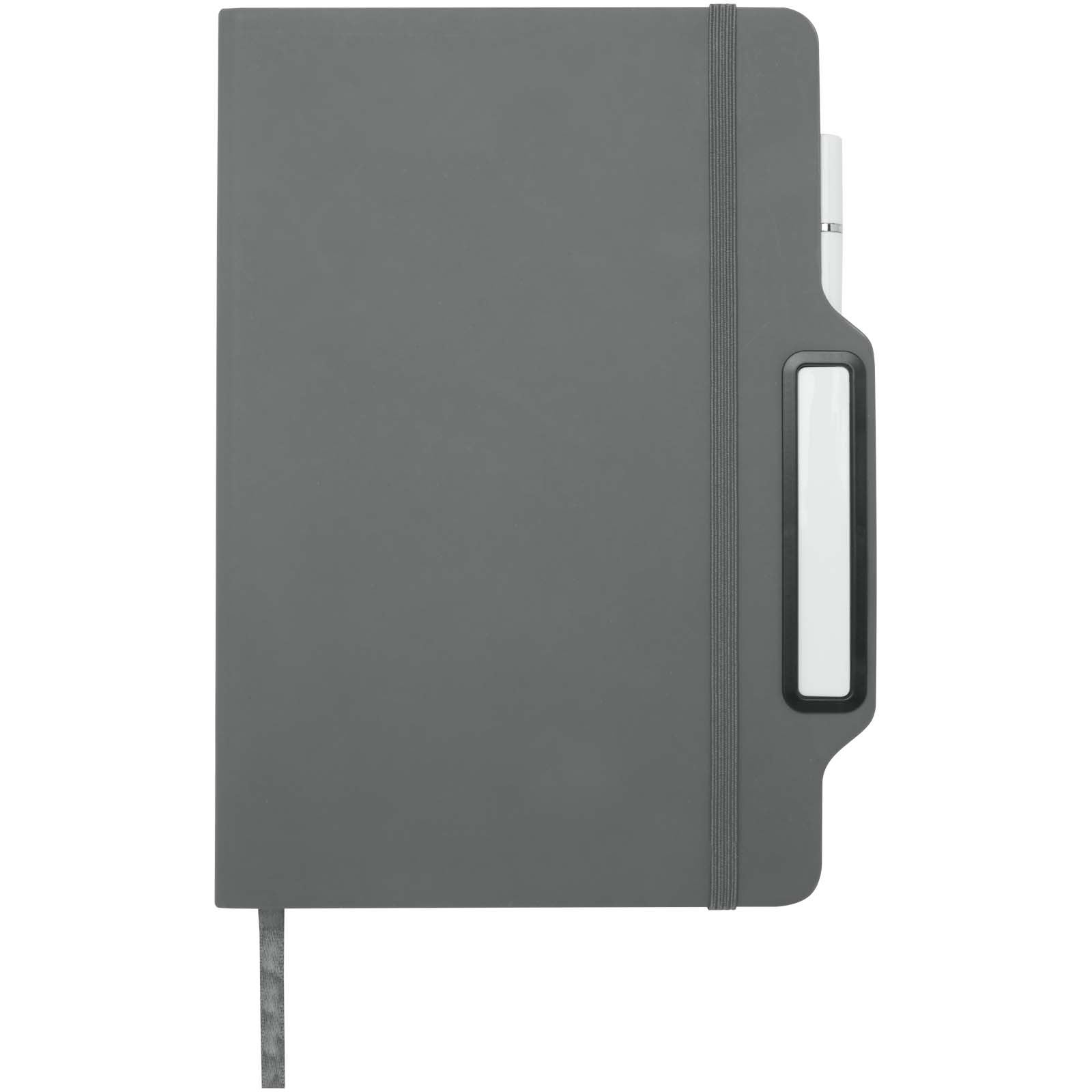 Nexus A5 Hardcover Notizbuch mit Kugelschreiber und Bleistiftset (schwarze Mine) grau