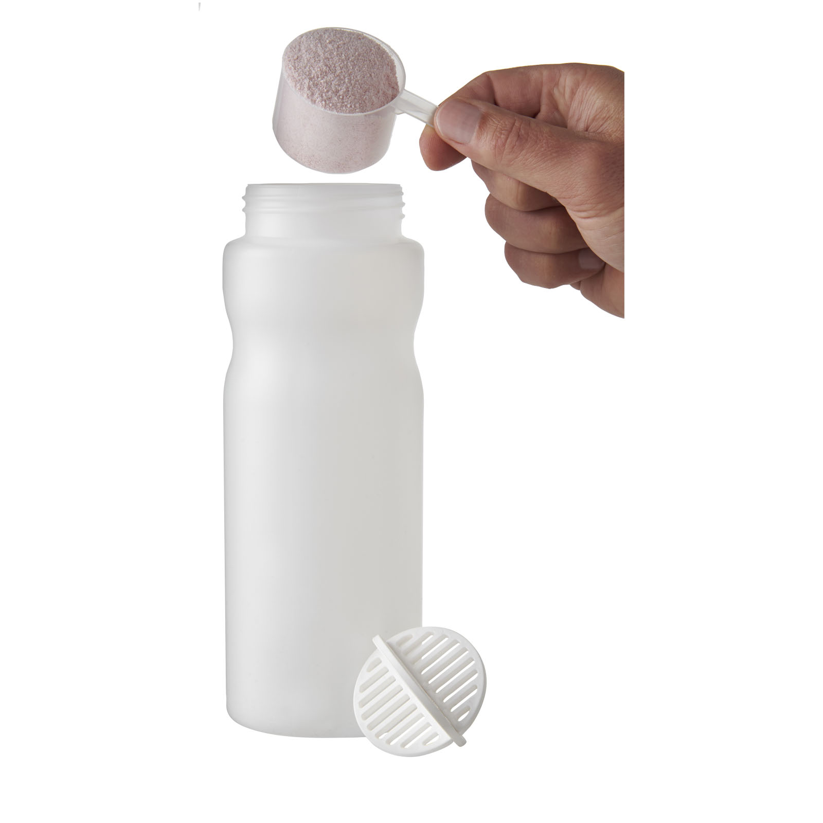 Baseline Plus 650 ml Shakerflasche blau, klar mattiert