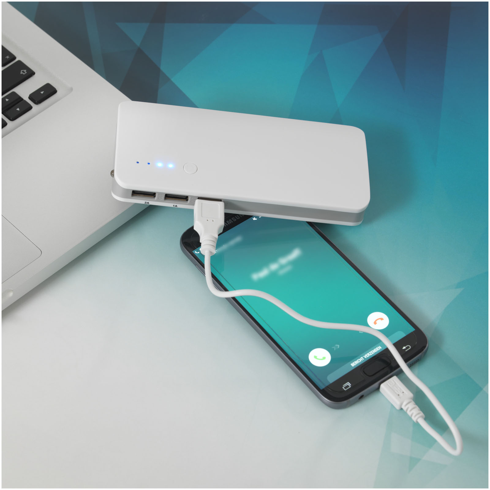 Spare 10000 mAh Powerbank weiss