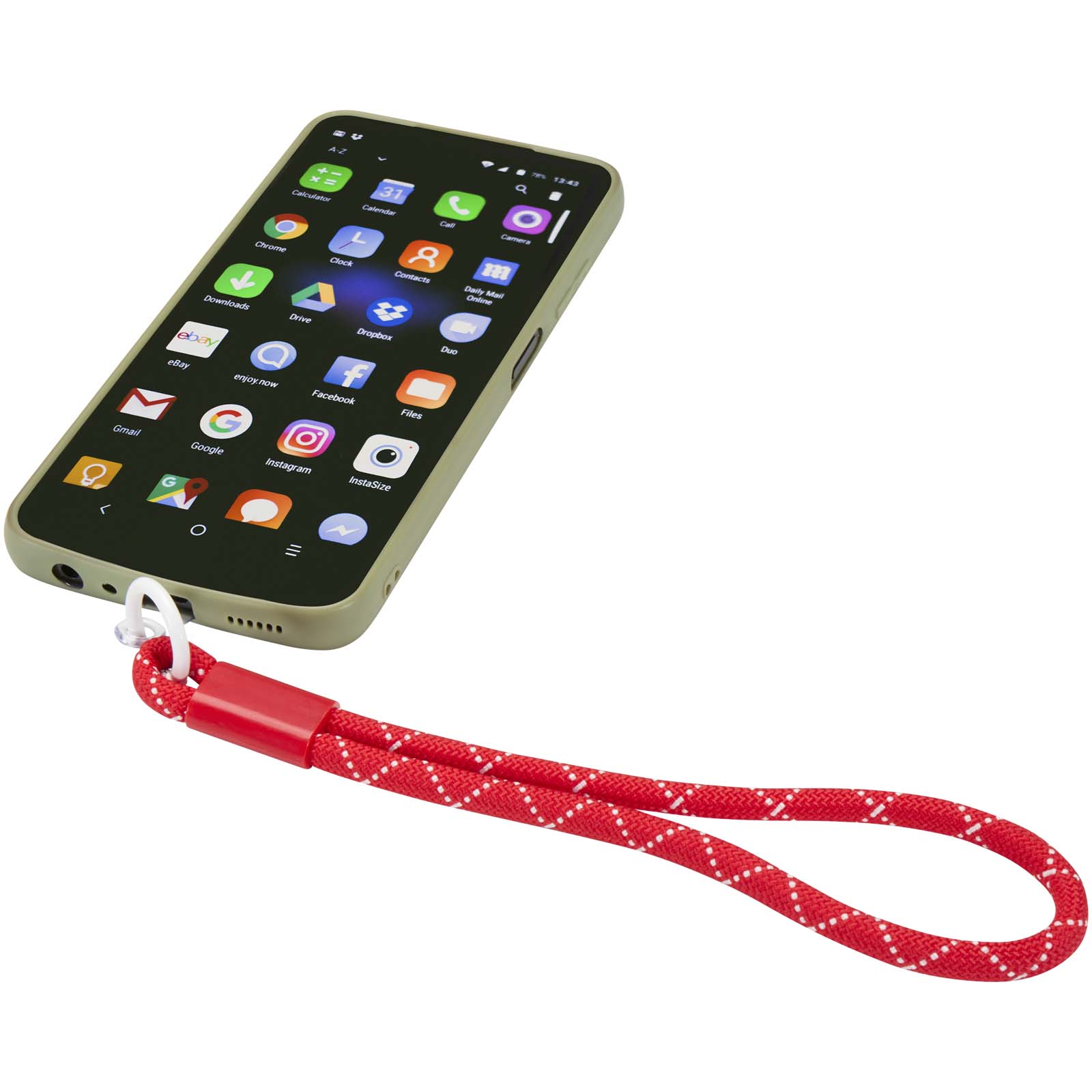 Arich Smartphone Armband aus recyceltem Kunststoff rot
