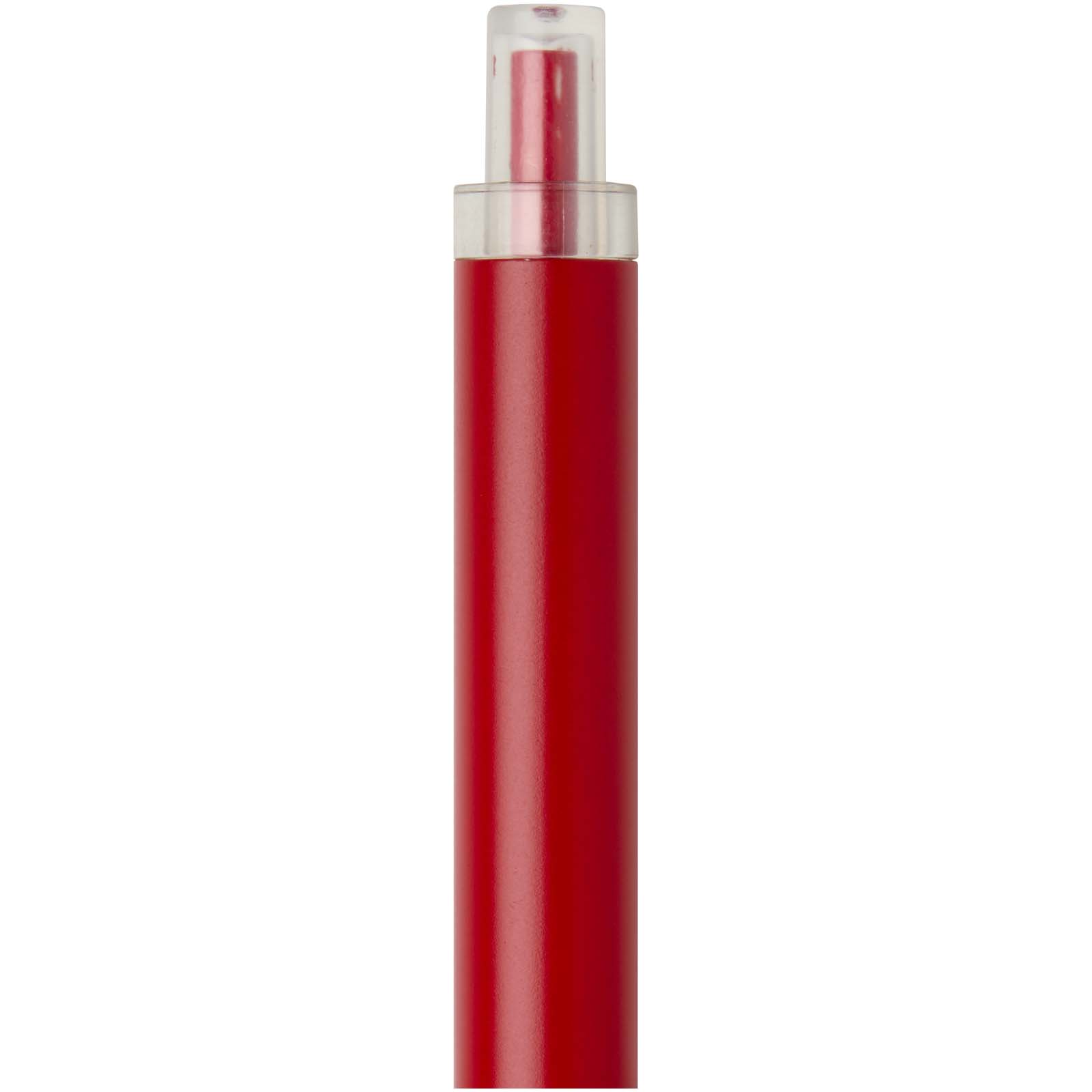 Spectrum Kugelschreiber aus recyceltem Aluminium blaue Tinte rot