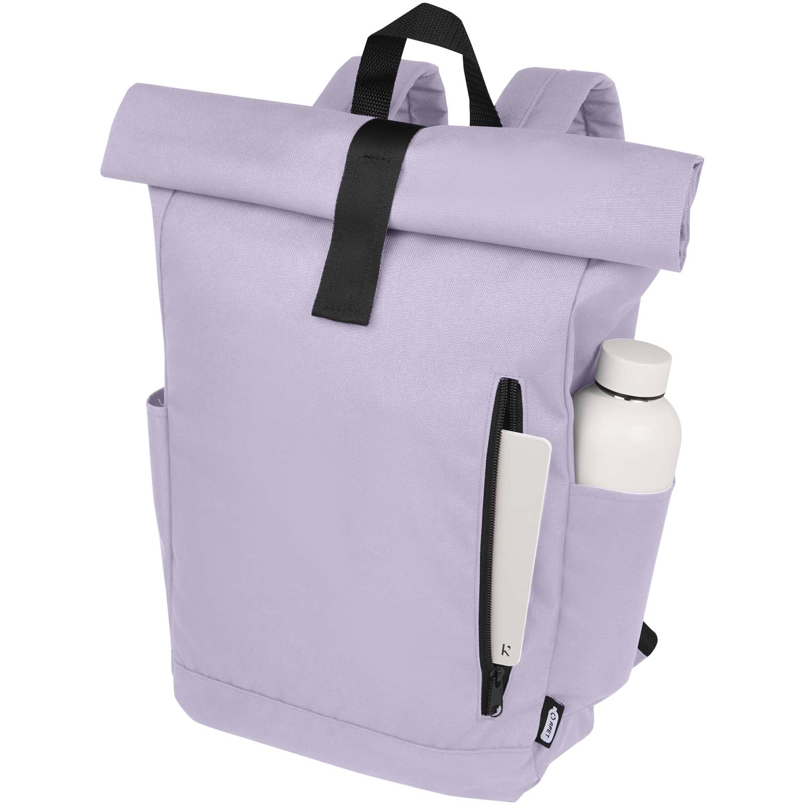 Byron 15,6" GRS RPET Roll-Top Rucksack 18 L fliederfarben
