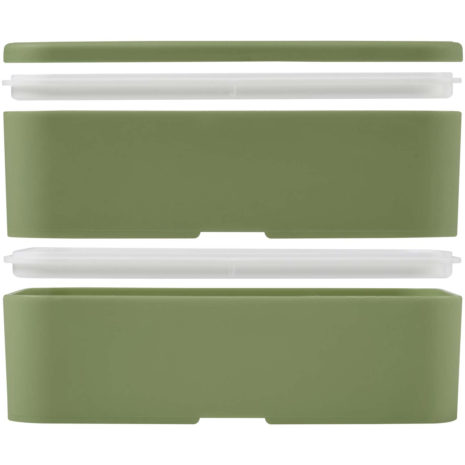 MIYO POP 700 + 700 ml doppelschichtige Lunchbox heather grün