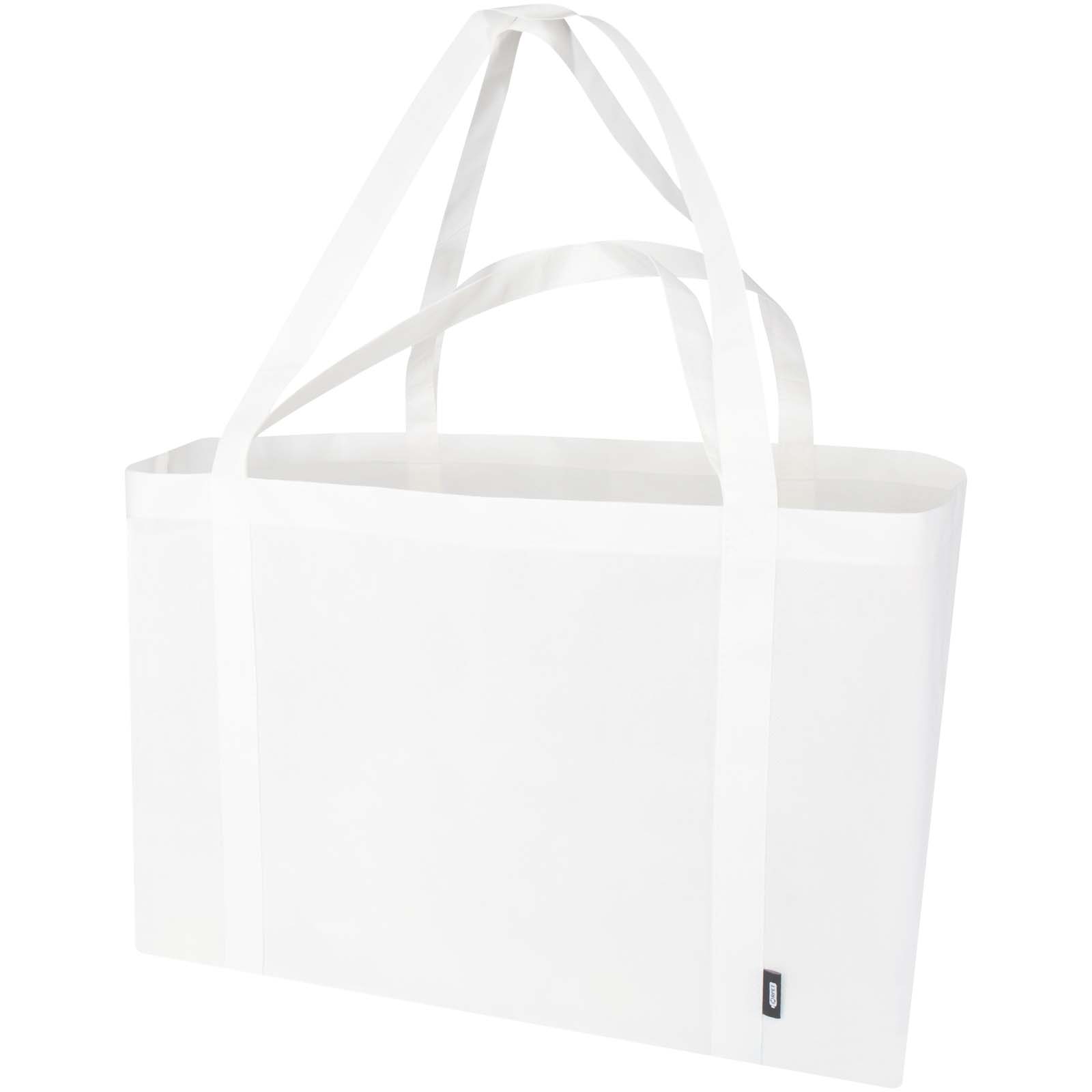 Jumbo Extra große Tragetasche aus recyceltem GRS Non Woven 65 L weiss