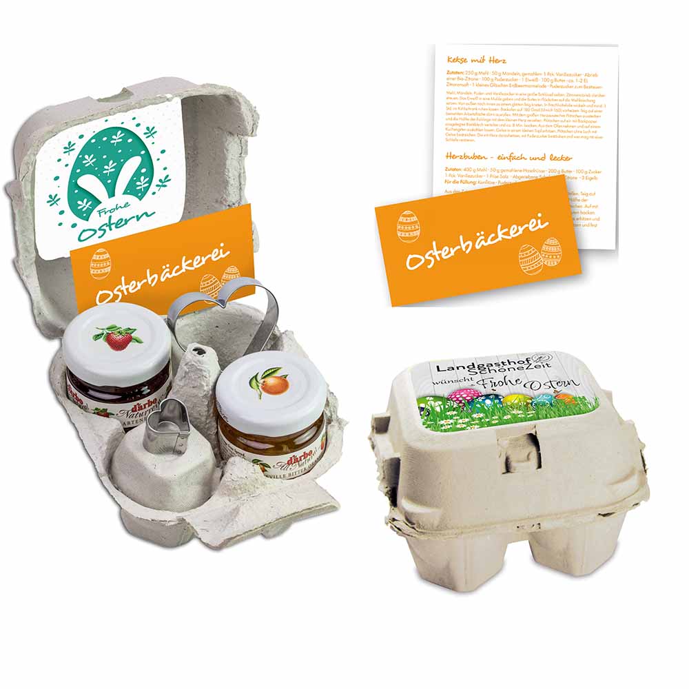 Backset mit Herz - Ostern - mit Digitaldruck
