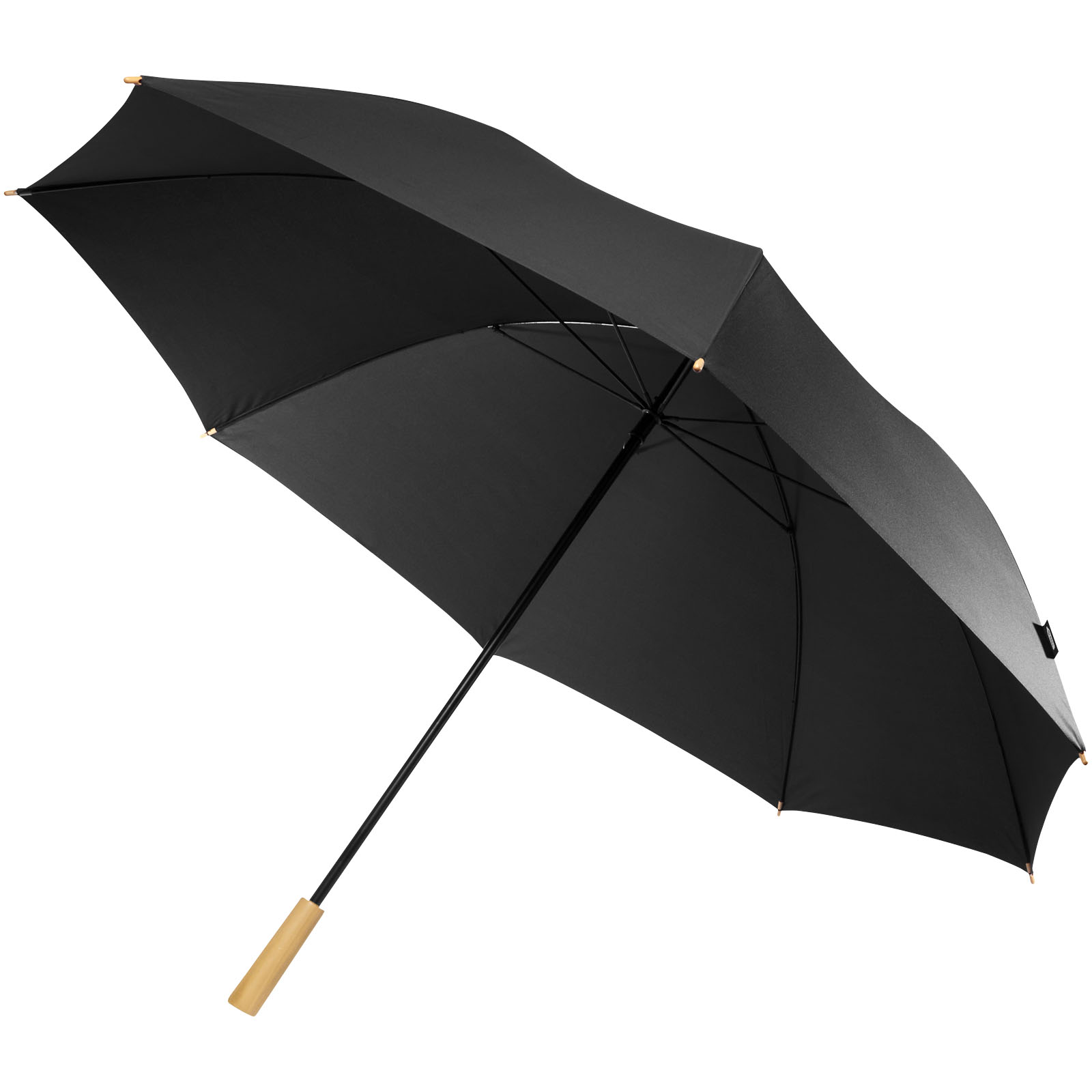 Romee 30'' windbeständiger Golfschirm aus recyceltem PET schwarz