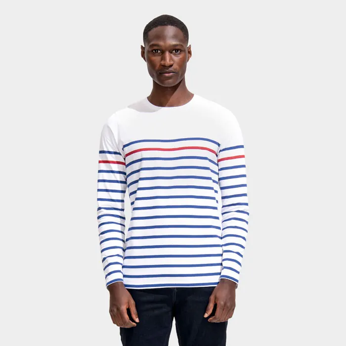 Herren-Langarm-T-Shirt Matelot