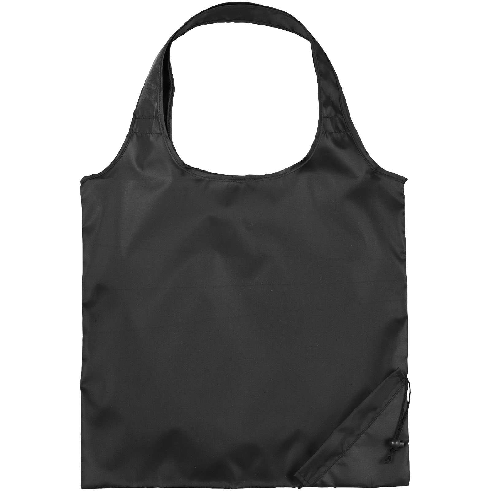 Bungalow faltbare Polyester Tragetasche 7L schwarz