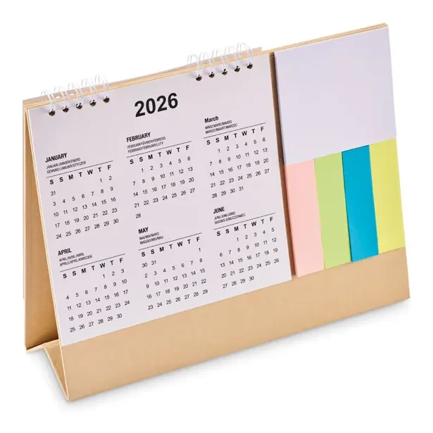 Tischkalender mit Memoblock