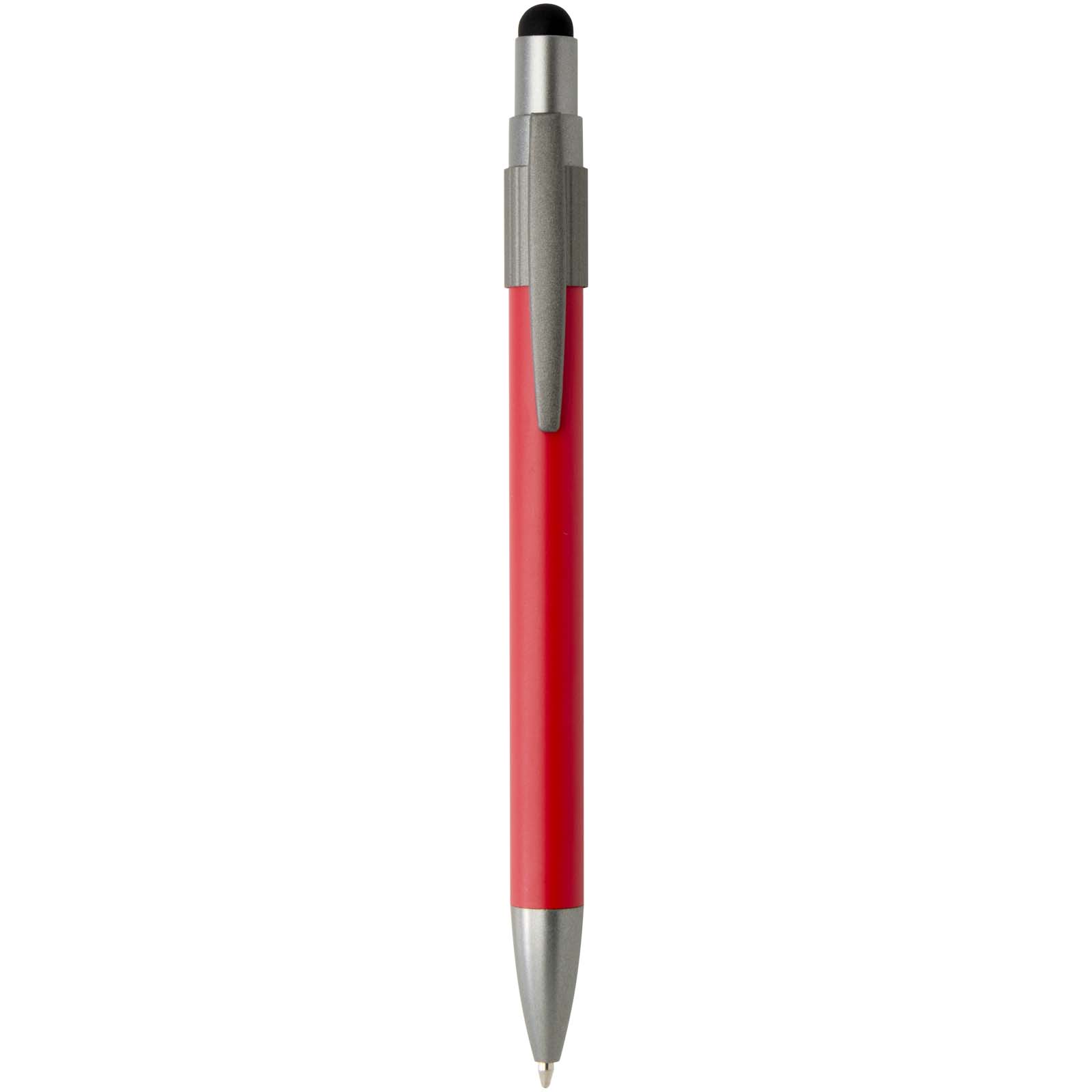 Rill RCS recycelter Kugelschreiber mit Stylus und Fidget Spinner (blaue Mine) rot