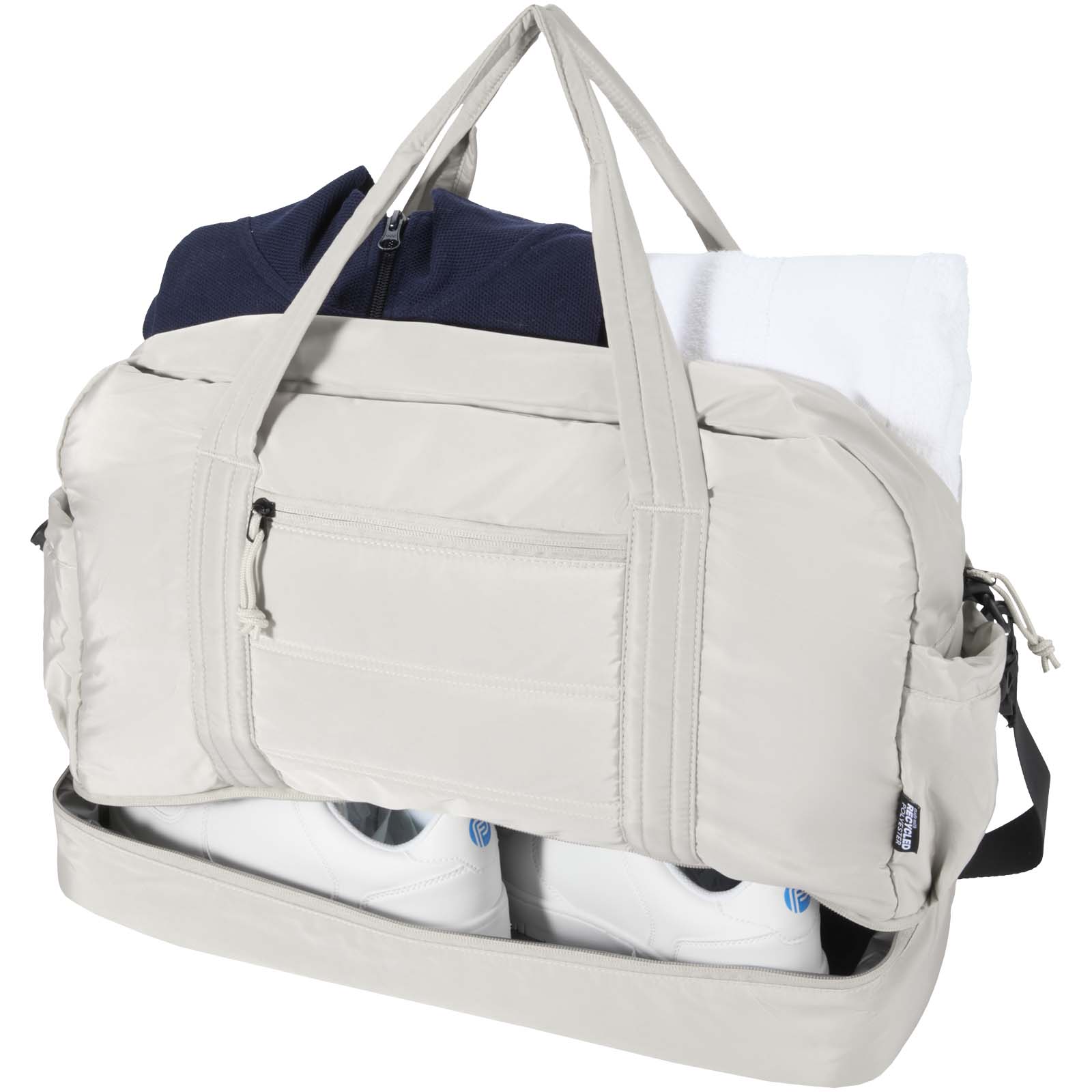 Puffer GRS recycelte Reisetasche mit isoliertem Boden 30L sandstone