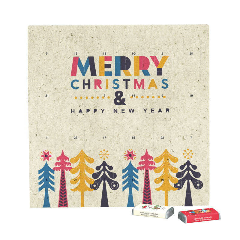 Täfelchen Adventskalender Graspapier, Sarotti Täfelchen
