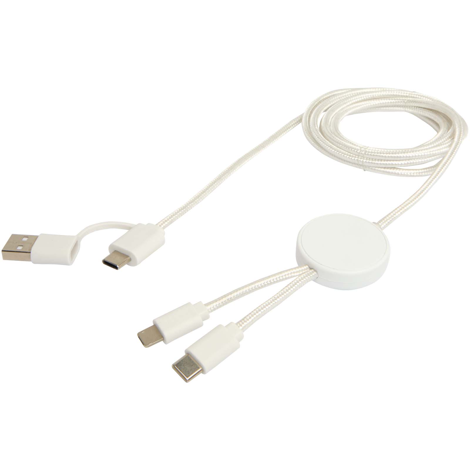 Citala 150 cm 5-in-1 Kabel aus recyceltem Kunststoff für Datenübertragung und 27W Schnellladung weiss