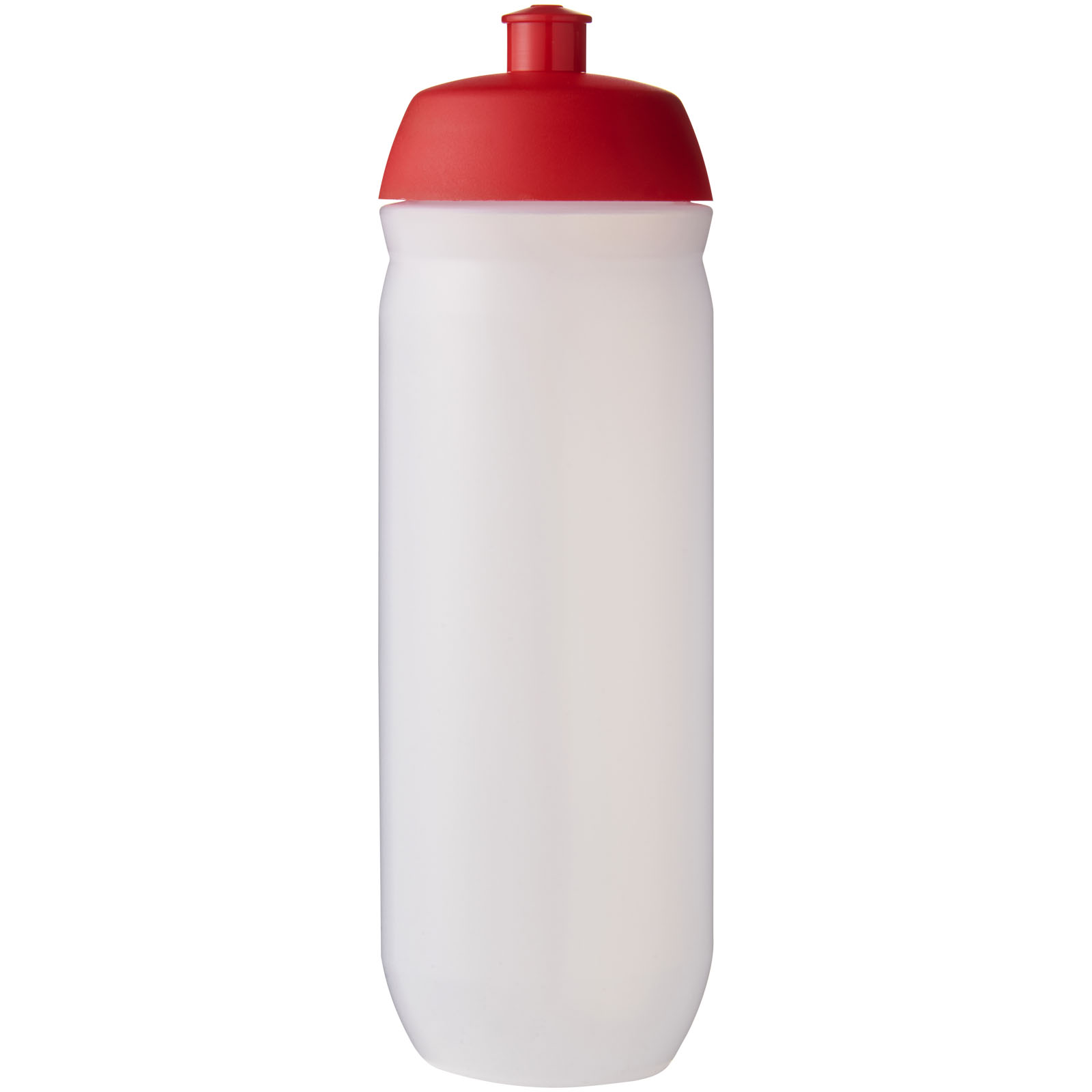 HydroFlex™ Clear 750 ml Squeezy Sportflasche rot, klar mattiert