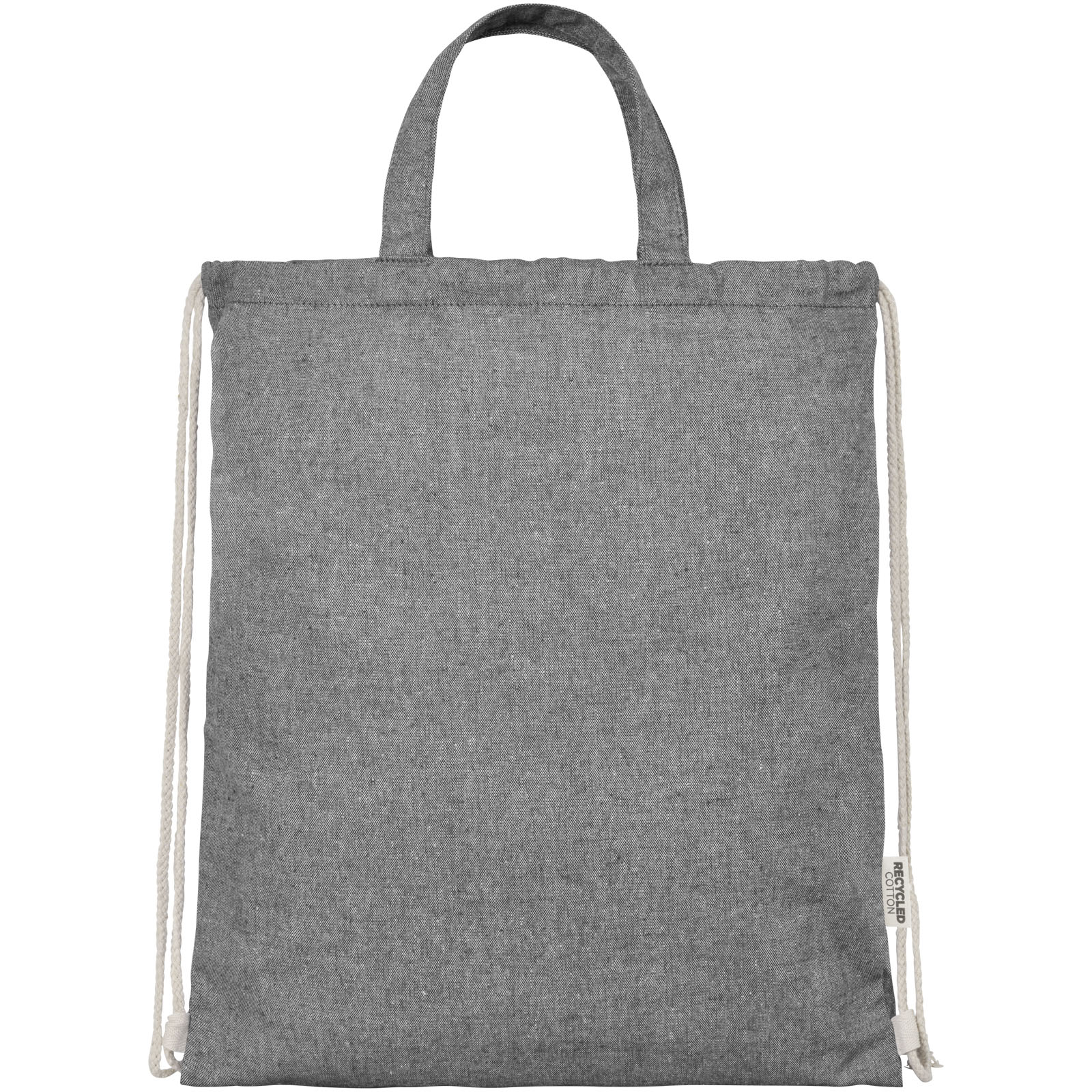 Pheebs 150 g/m² Aware™ recycelter Turnbeutel heather schwarz