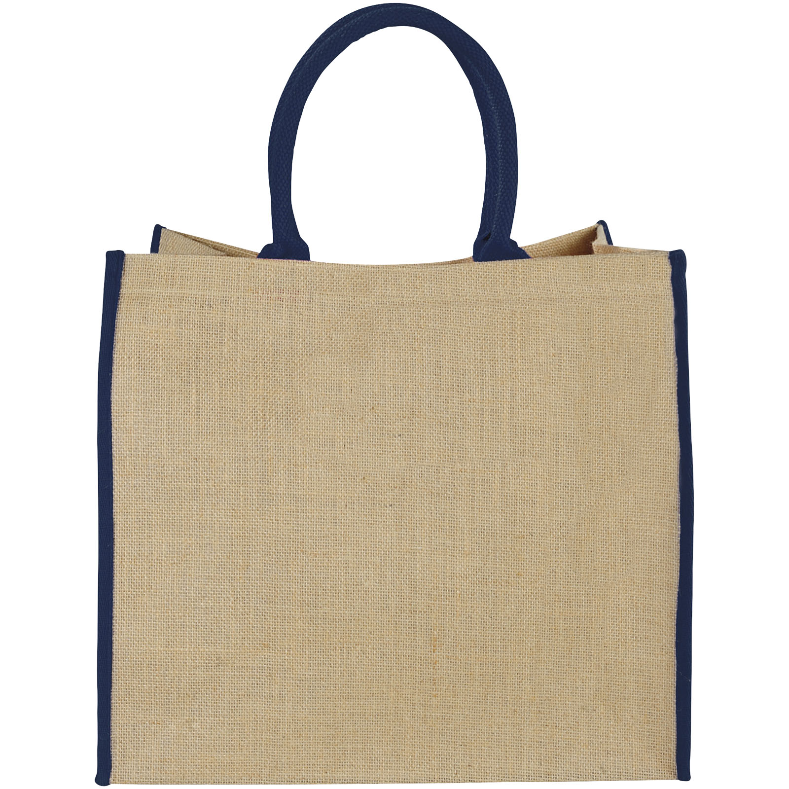 Harry farbige Jute Tragetasche 25L natur, navy