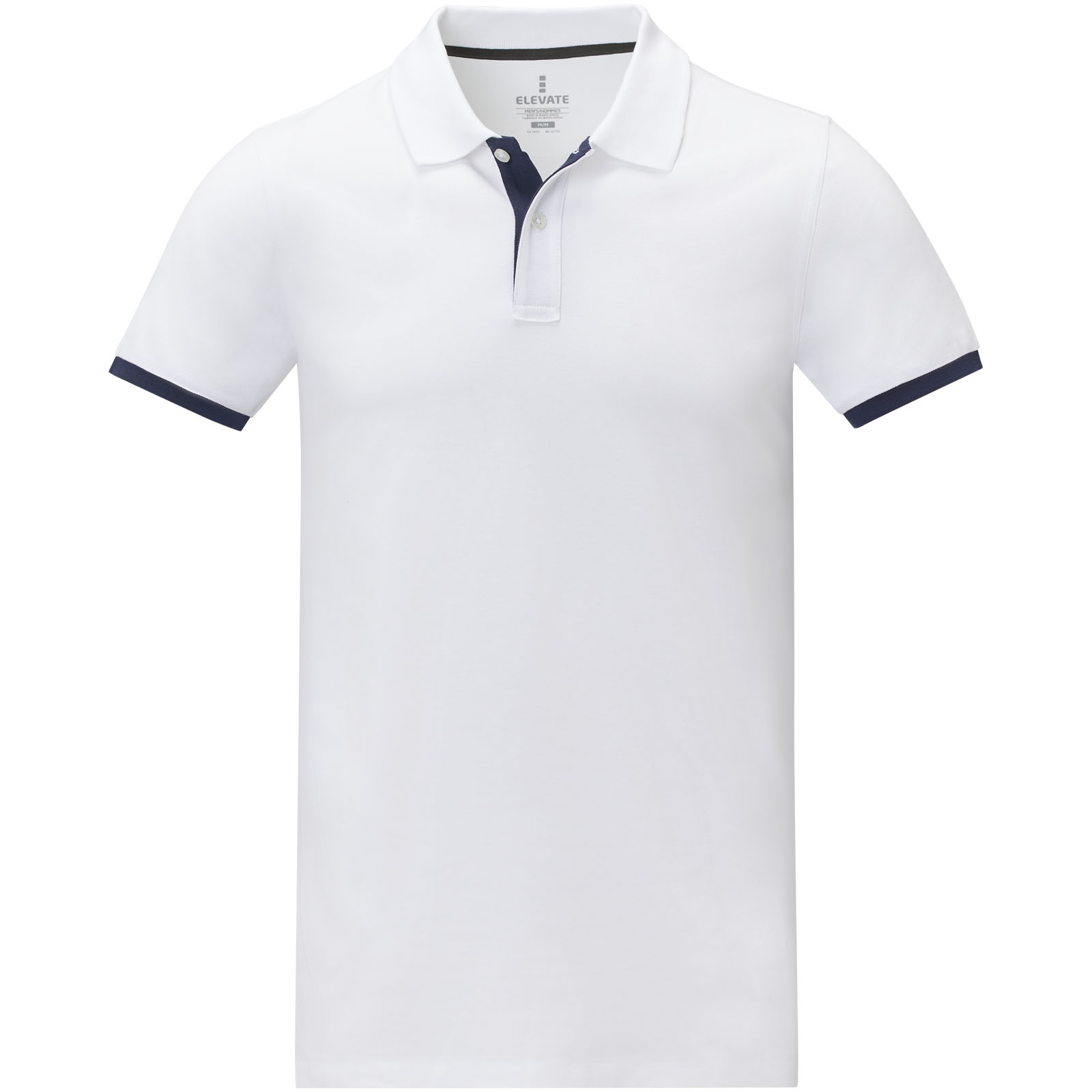 Morgan 200 g/m² Polo für Herren, zweifarbig weiss