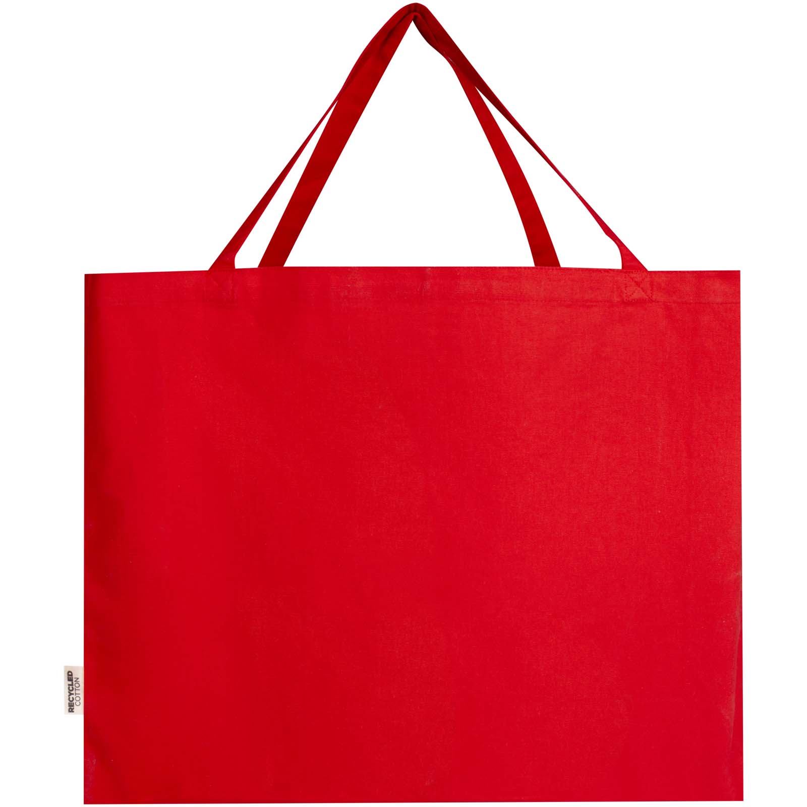 Odessa 220 g/m² Baumwoll Tragetasche aus GRS recycelter Baumwolle 40L rot
