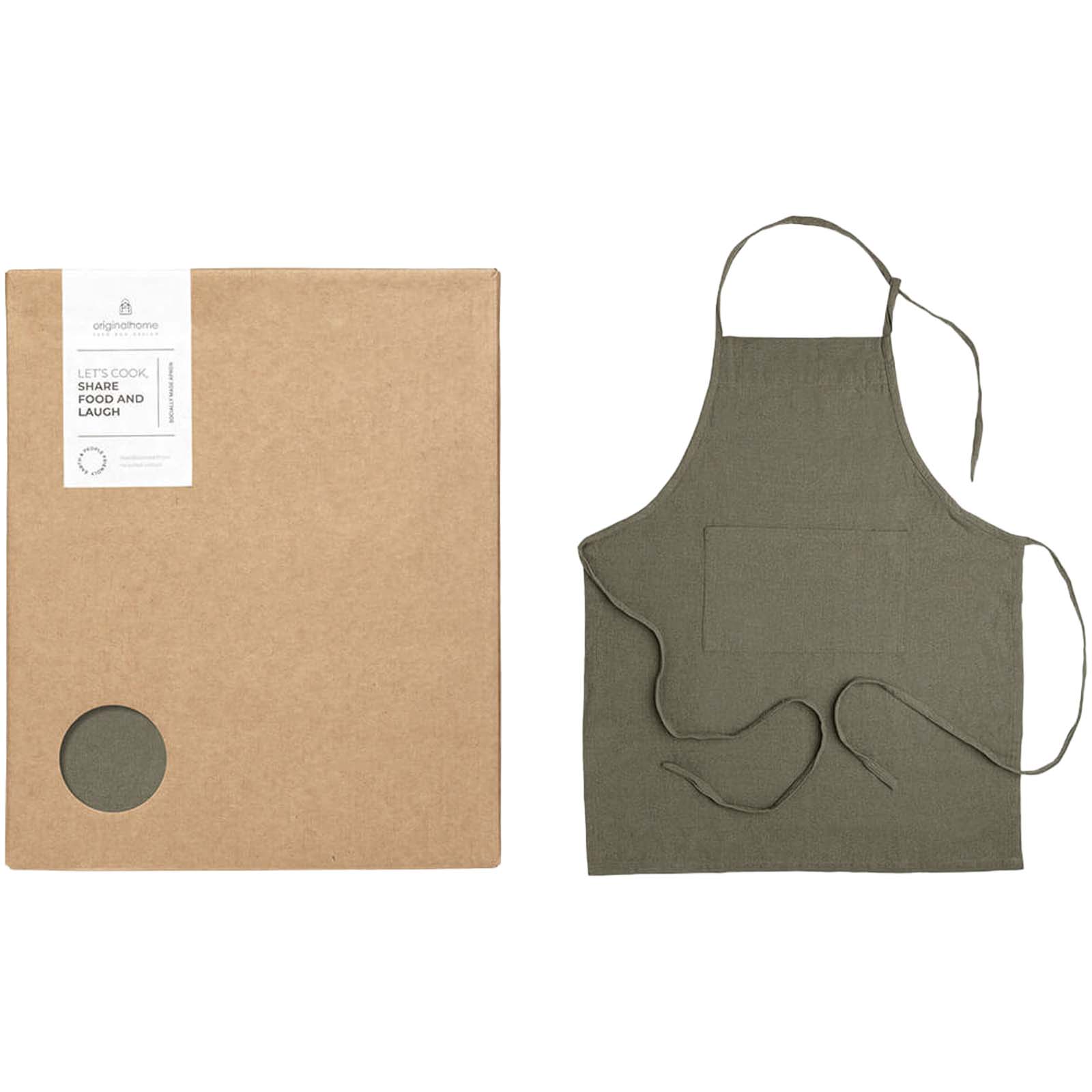 Originalhome Schürze aus recyceltem Material grün