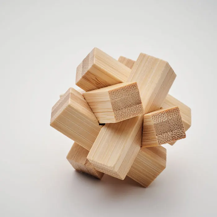 Holzpuzzle/Gehirnjogging Bambus