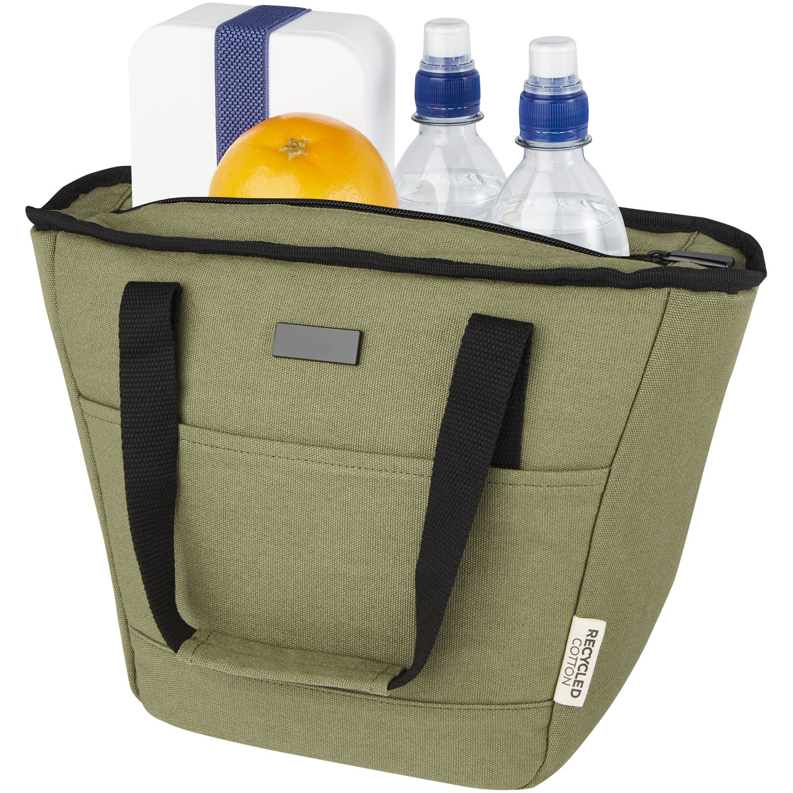Joey GRS-recycelte Canvas Lunch Kühltasche 6 L für 9 Dosen olive