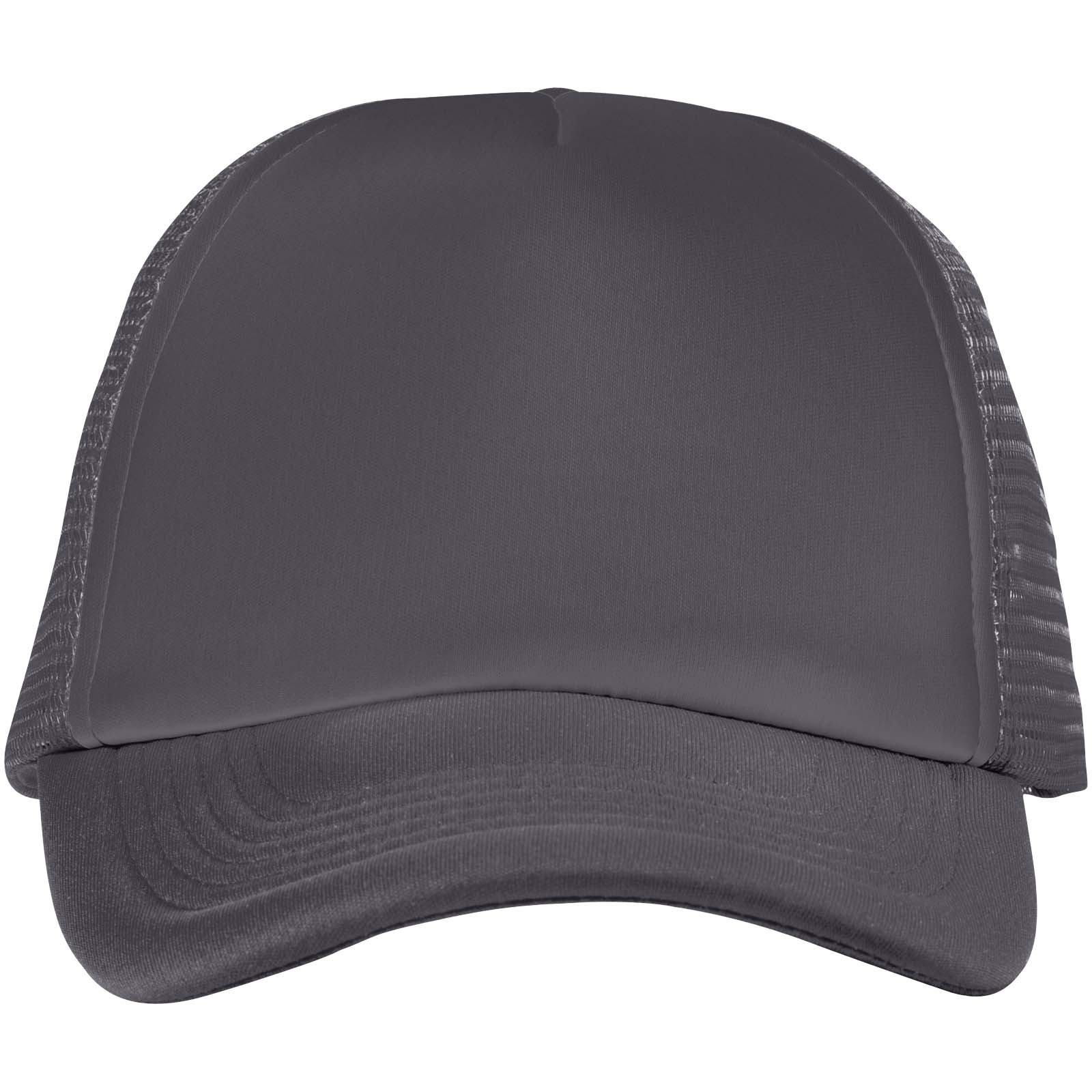 Trucker 100 g/m² Kappe mit 5 Segmenten storm grey, schwarz
