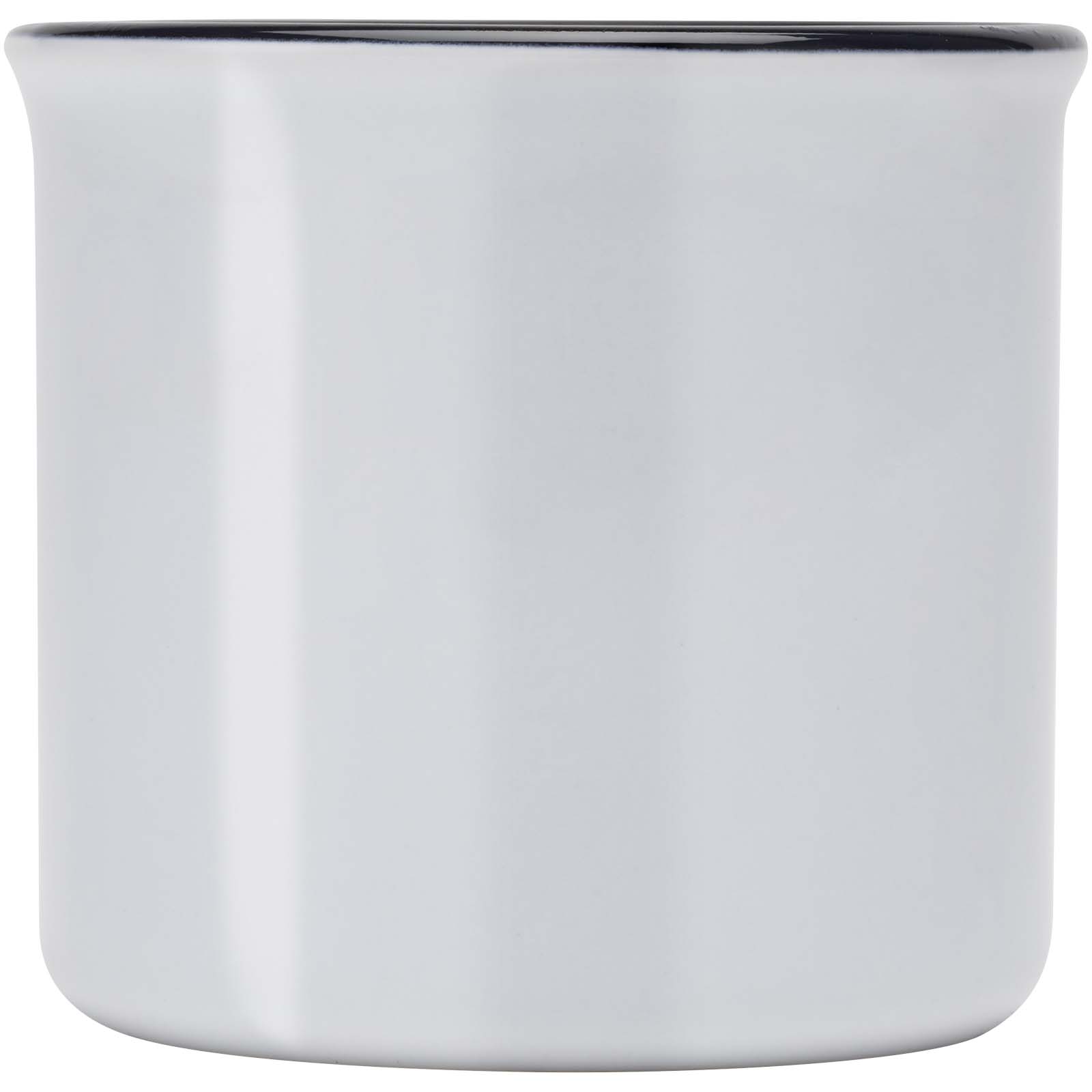 Bari Keramiktasse 240 ml mit glänzender Oberfläche weiss