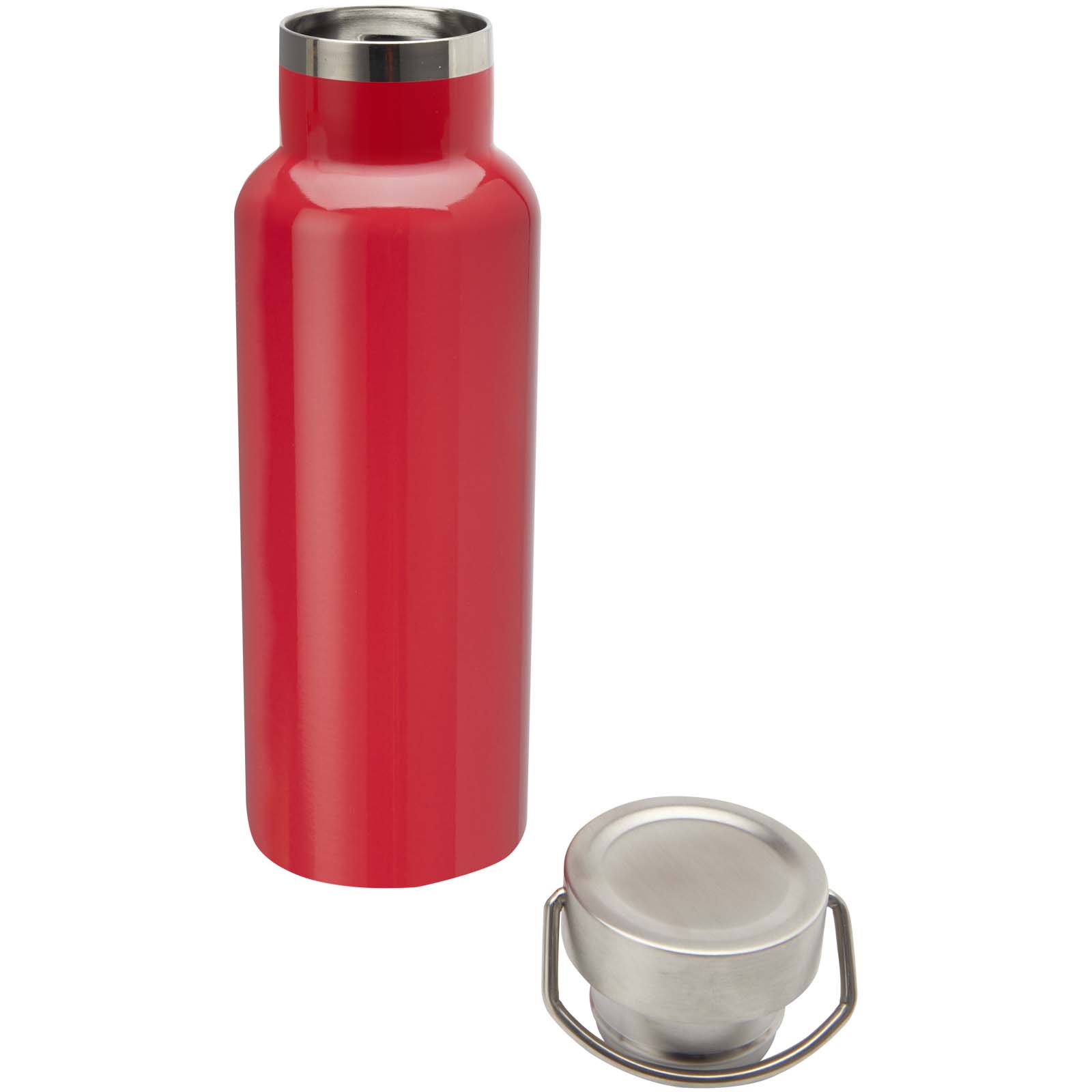 Thor 500 ml RCS-zertifizierte Trinkflasche aus Edelstahl rot