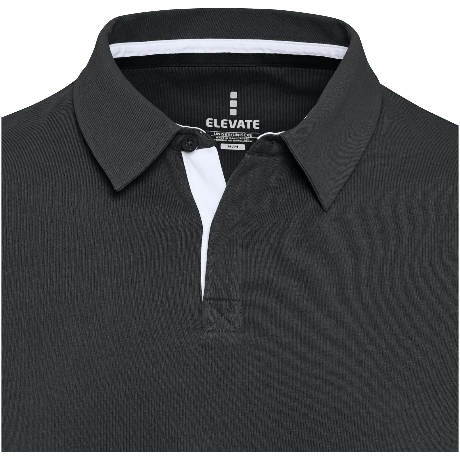 Clyde Rugby Polo Sweatshirt Unisex schwarz