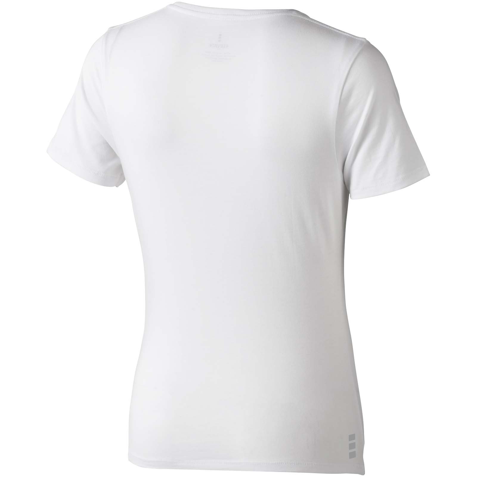 Kawartha T-Shirt für Damen mit V-Ausschnitt weiss