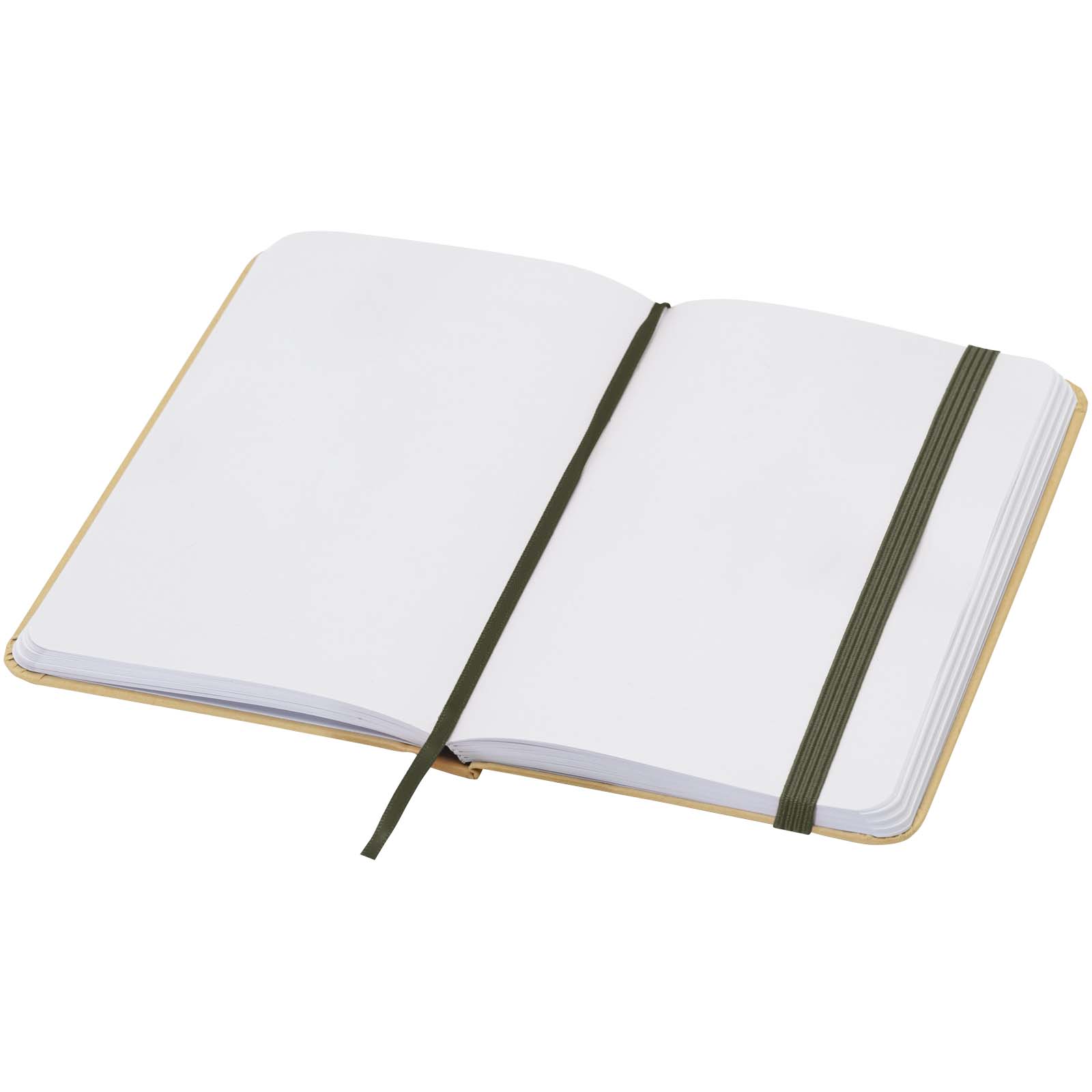 Reed A6 Hardcover Notizbuch, blanko, aus recyceltem Material waldgrün