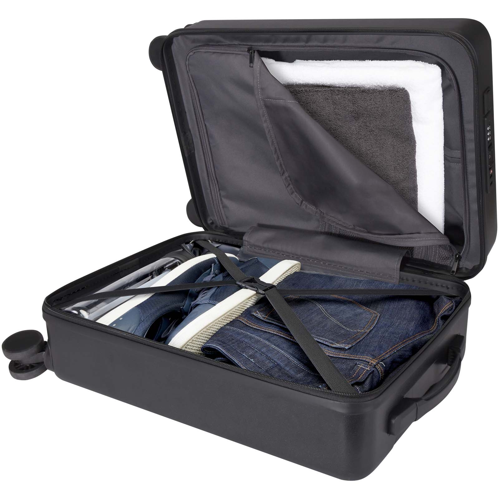 Rover Pro 20" Kabinentrolley aus recyceltem GRS-Material 40 L schwarz