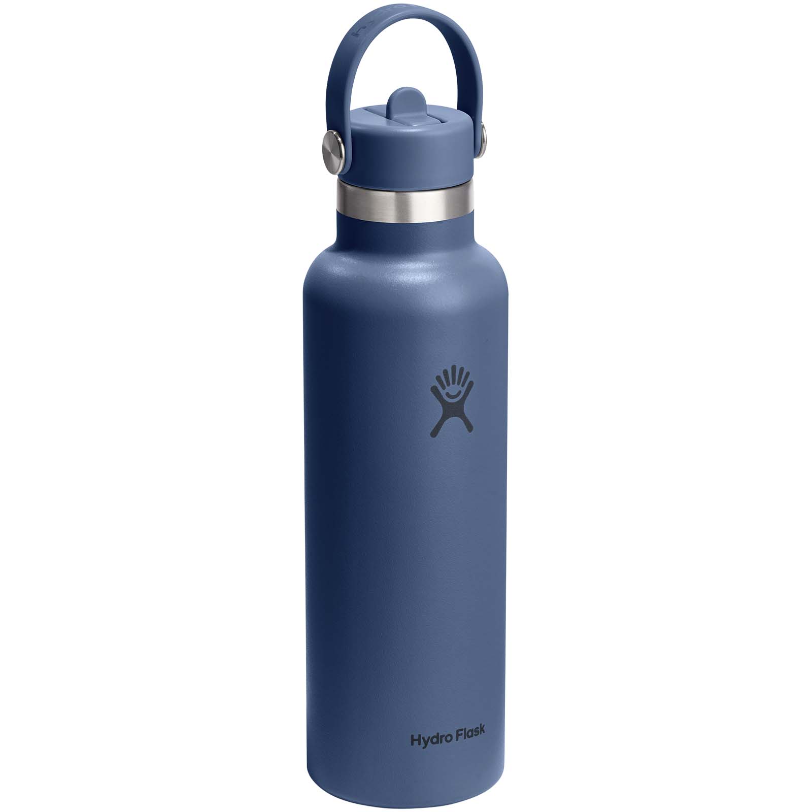 Hydra Flask Standard Mouth 621 ml isolierte Edelstahl-Trinkflasche mittelblau
