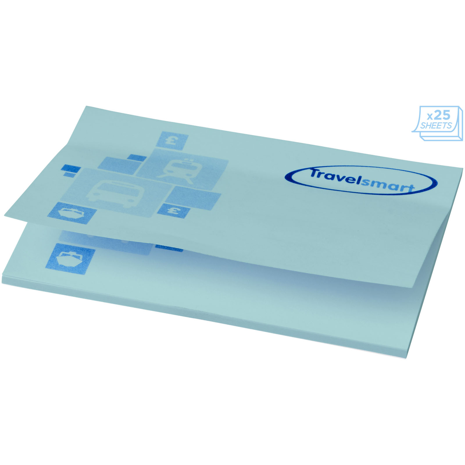 Sticky-Mate® Haftnotizen 100 x 75 mm hellblau