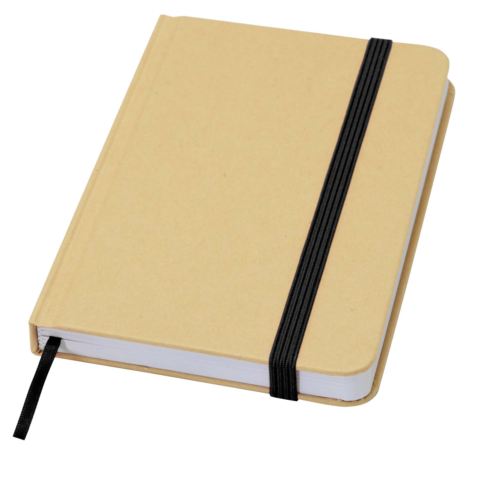 Reed A6 Hardcover Notizbuch, blanko, aus recyceltem Material schwarz