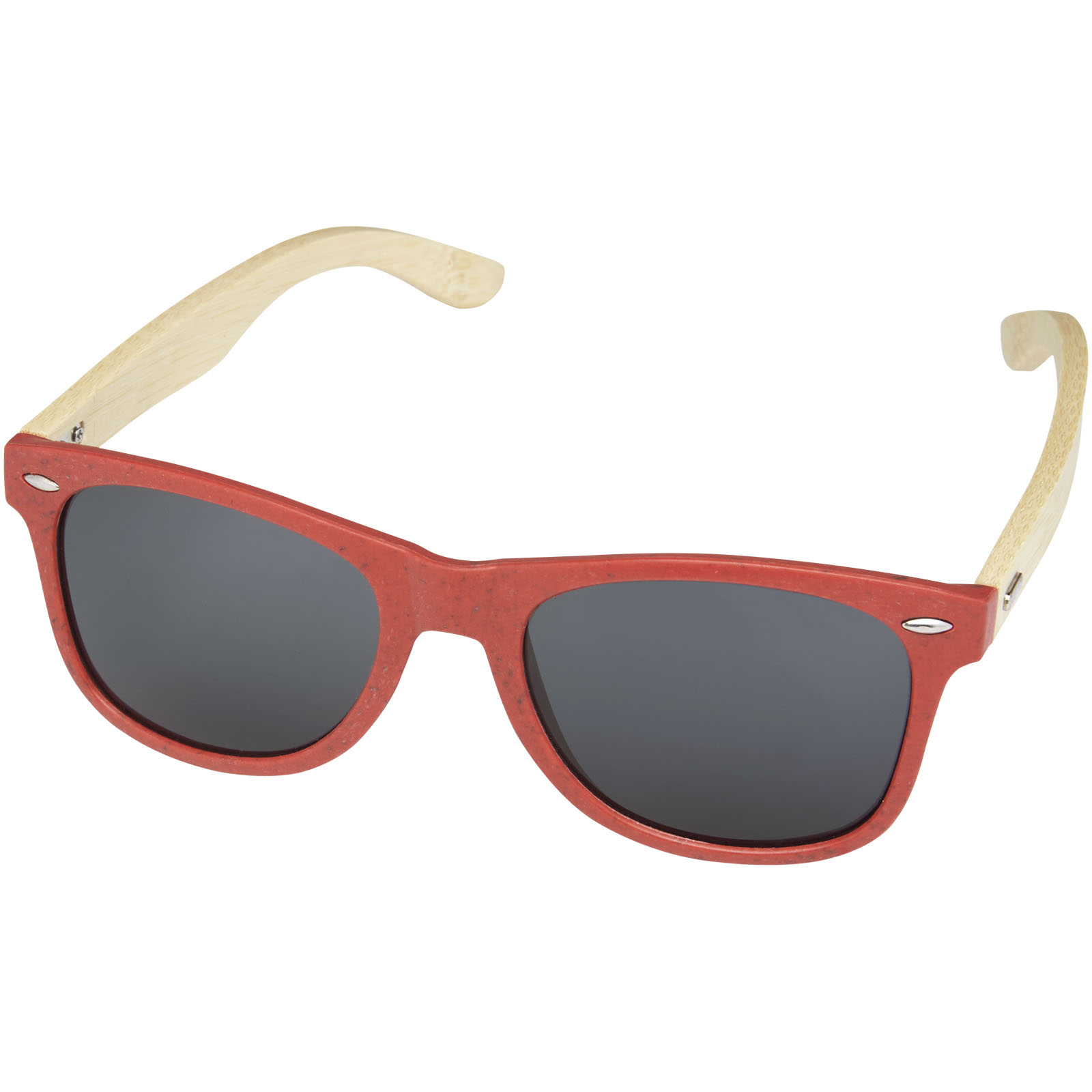 Sun Ray Bambus Sonnenbrille rot