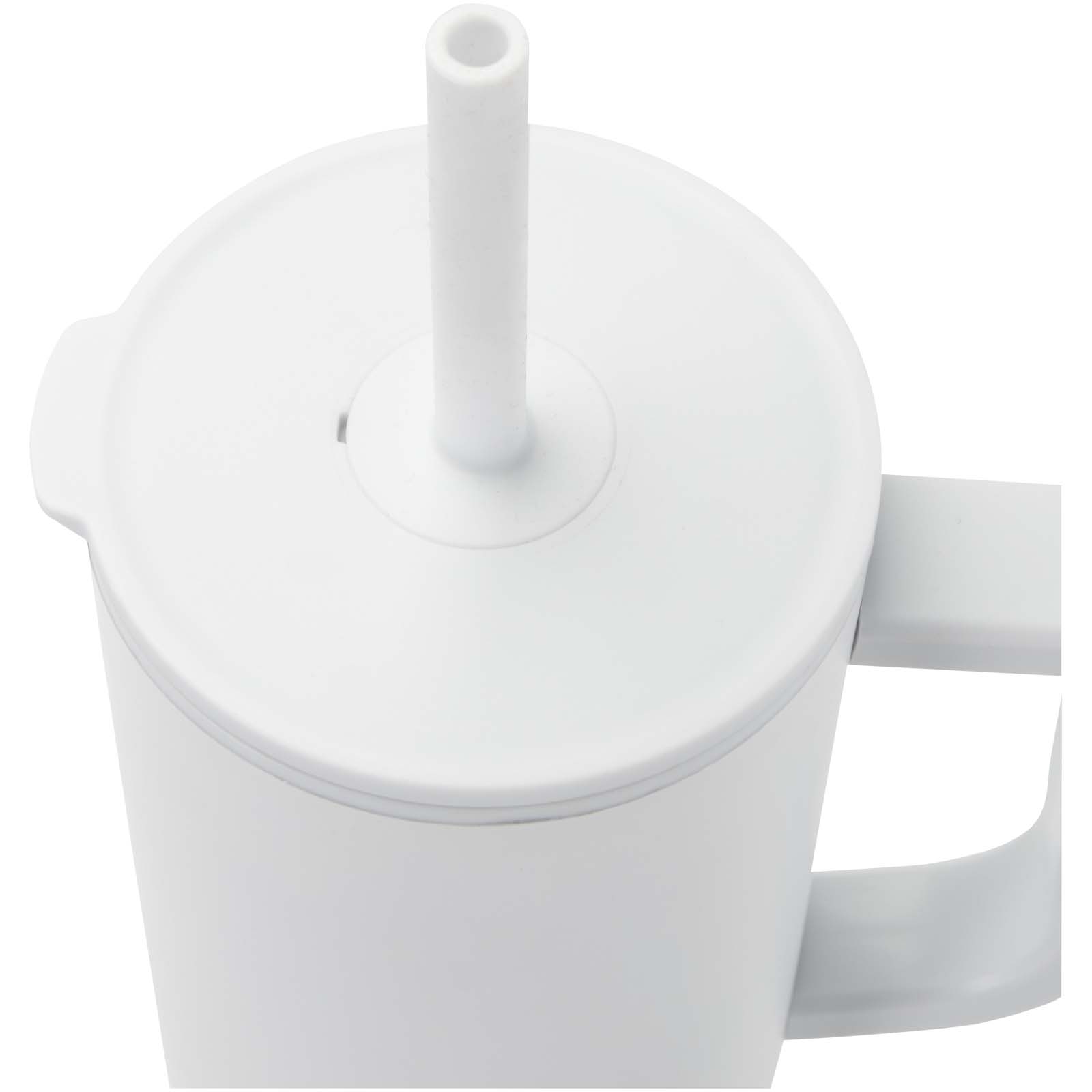 Brady 900 ml RCS-zertifizierter Isolierbecher mit Silikon Trinkhalm weiss