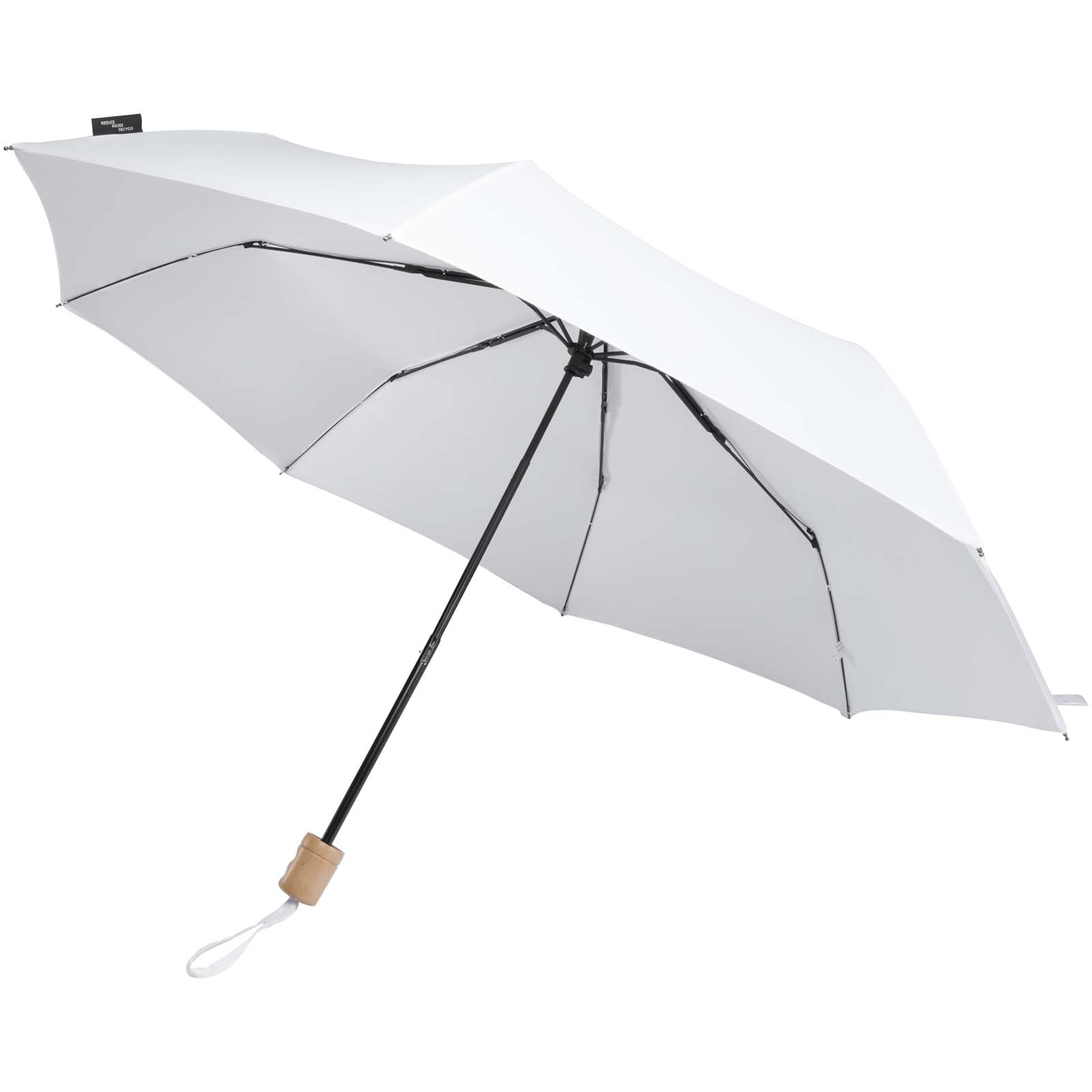 Dane 21" RPET Kompaktregenschirm weiss