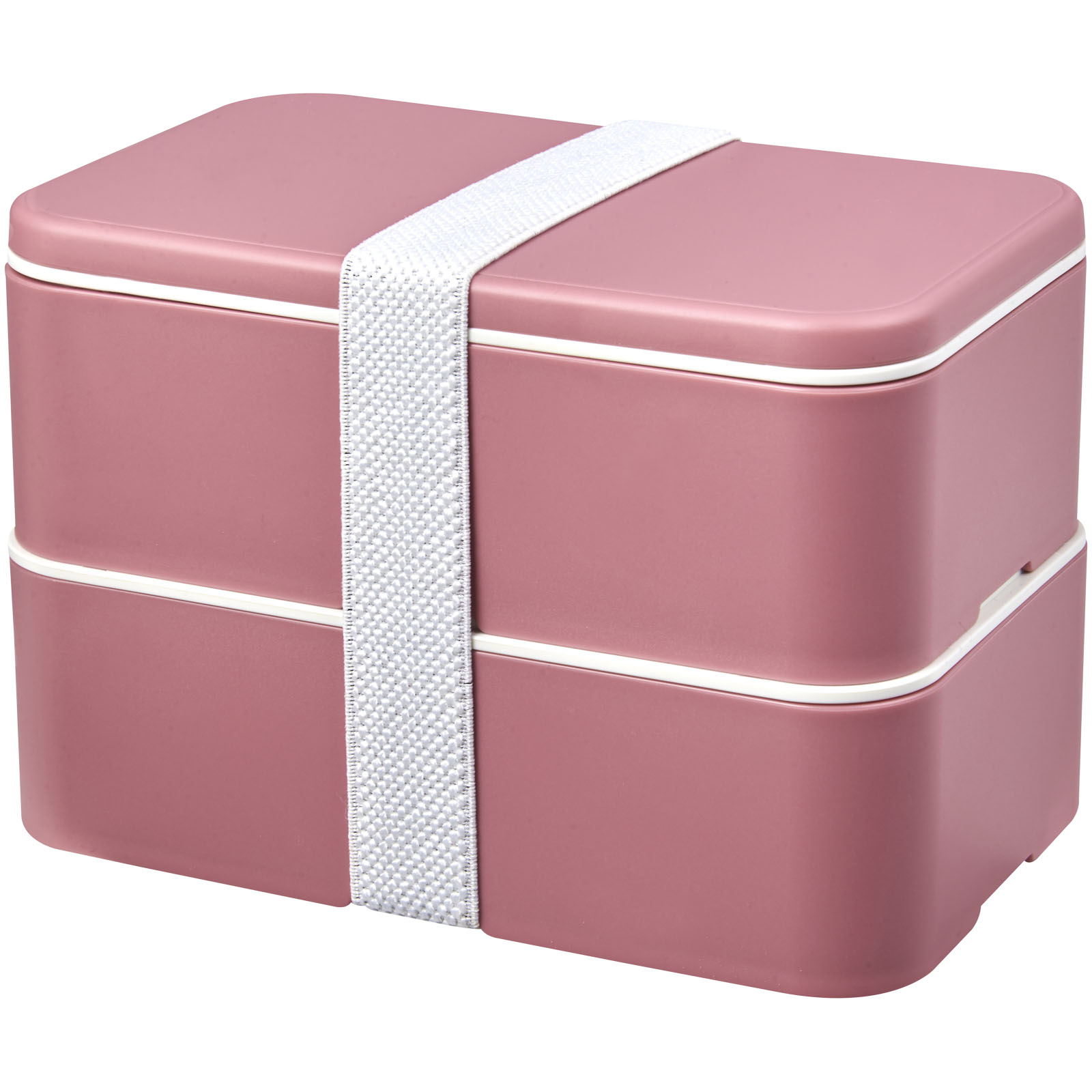 MIYO Renew 700+700 ml Doppel-Lunchbox rosa, rosa, weiss