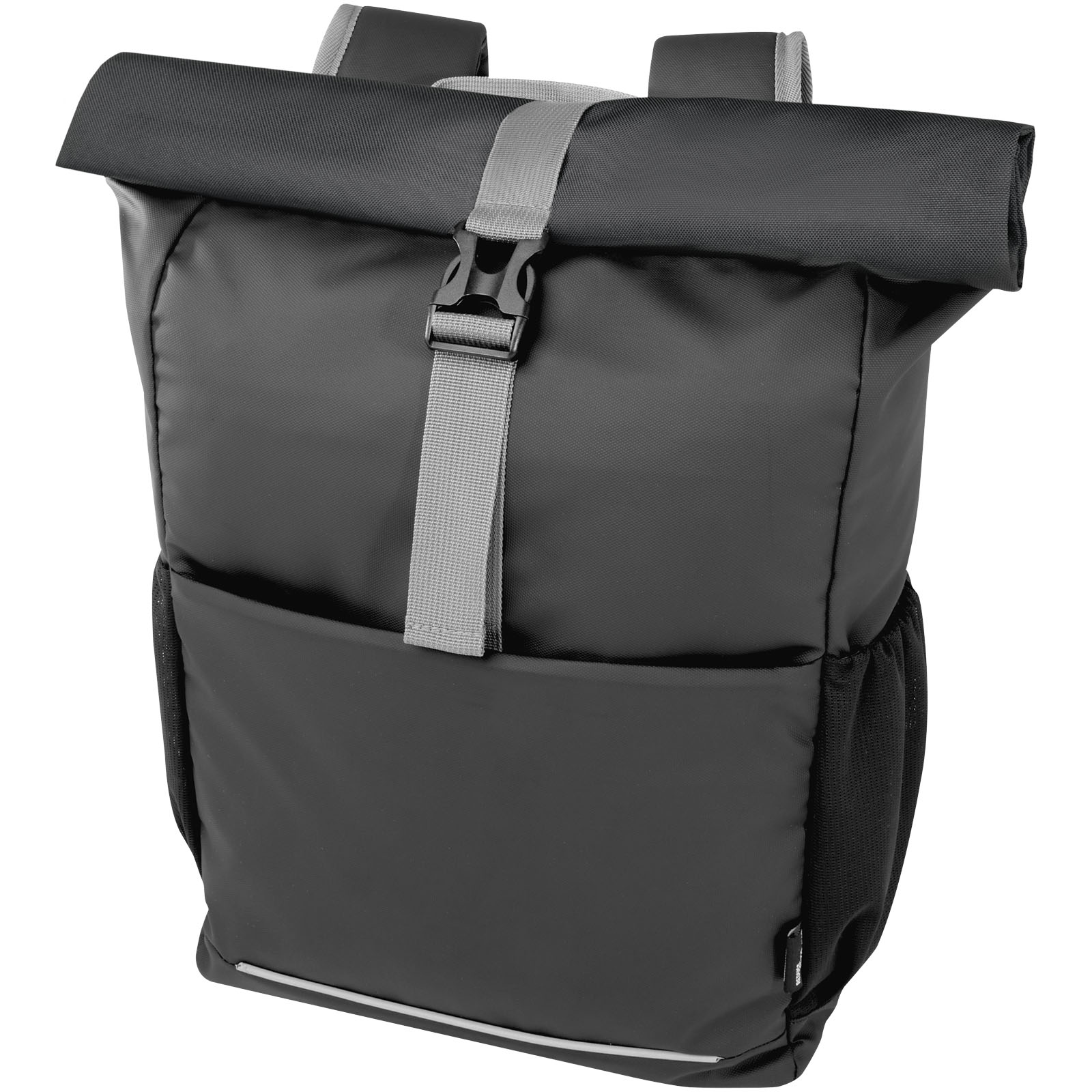 Aqua 15" wasserabweisende Fahrradtasche aus GRS Recyclingmaterial 20 L schwarz