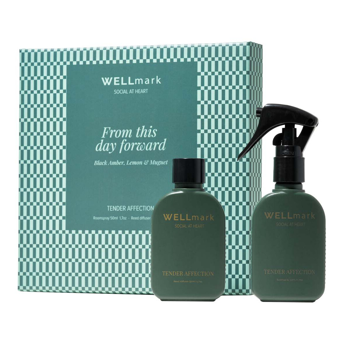 Wellmark Tender Affectiont 50 ml Raumspray und 50 ml Diffusor Set green flash