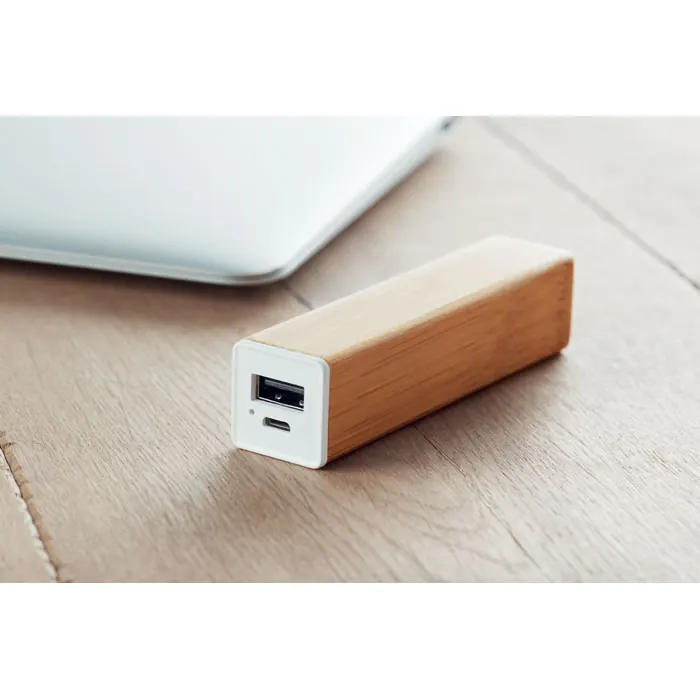 Powerbank 2200 mAh Bambus