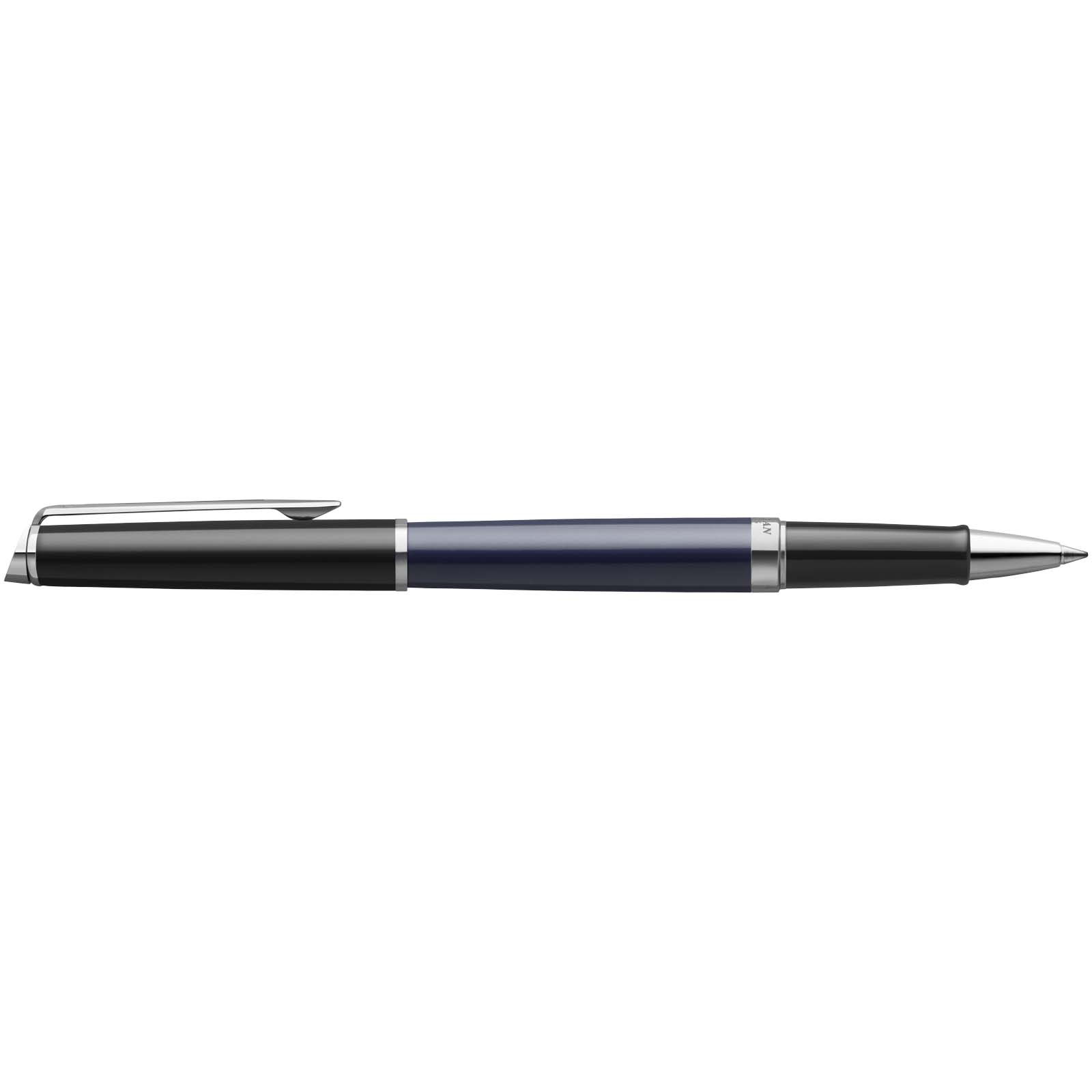 Waterman Hemisphere Color-Block Tintenroller mit Palladiumbeschichtung (schwarze Mine) blau, schwarz