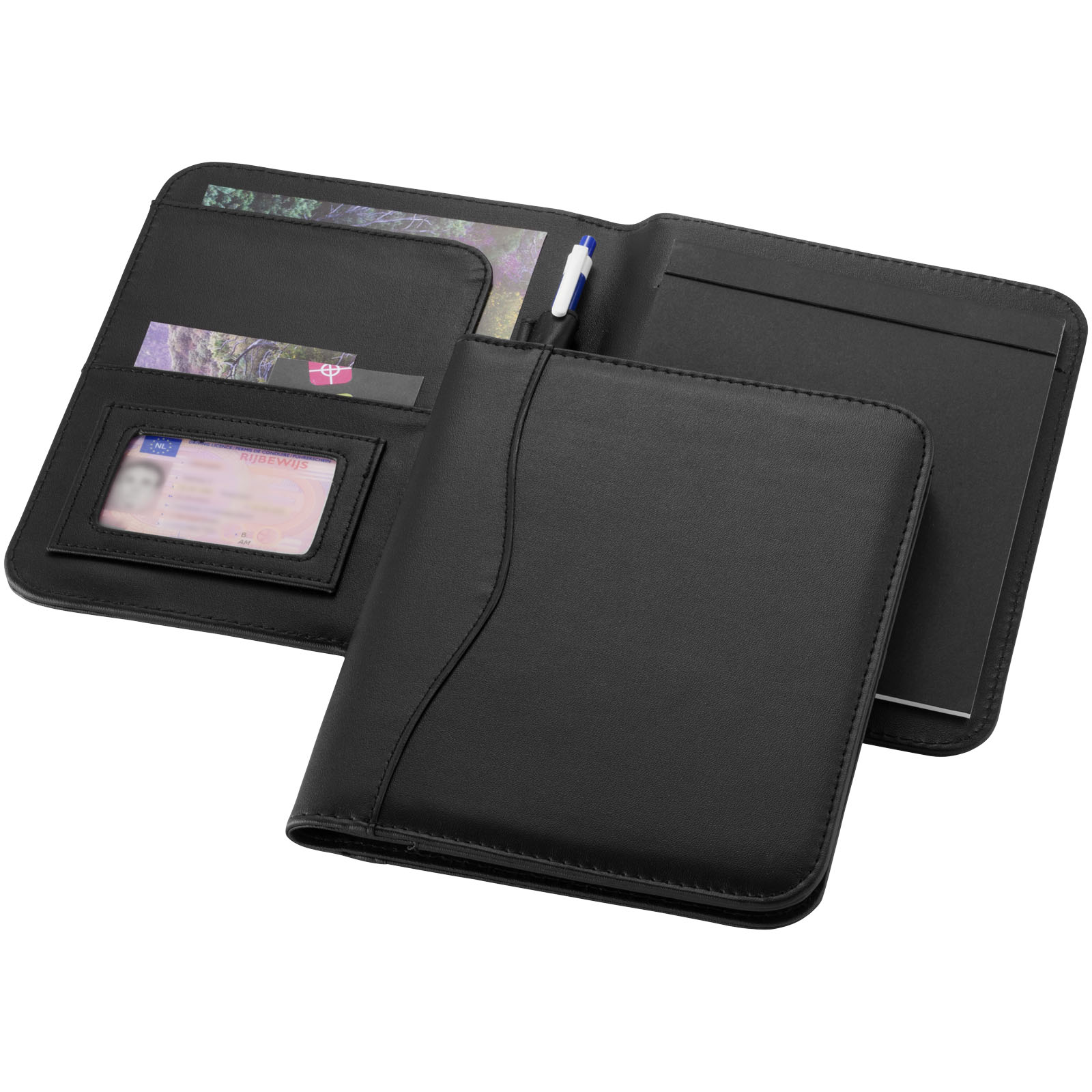 Ebony A5 Schreibmappe schwarz