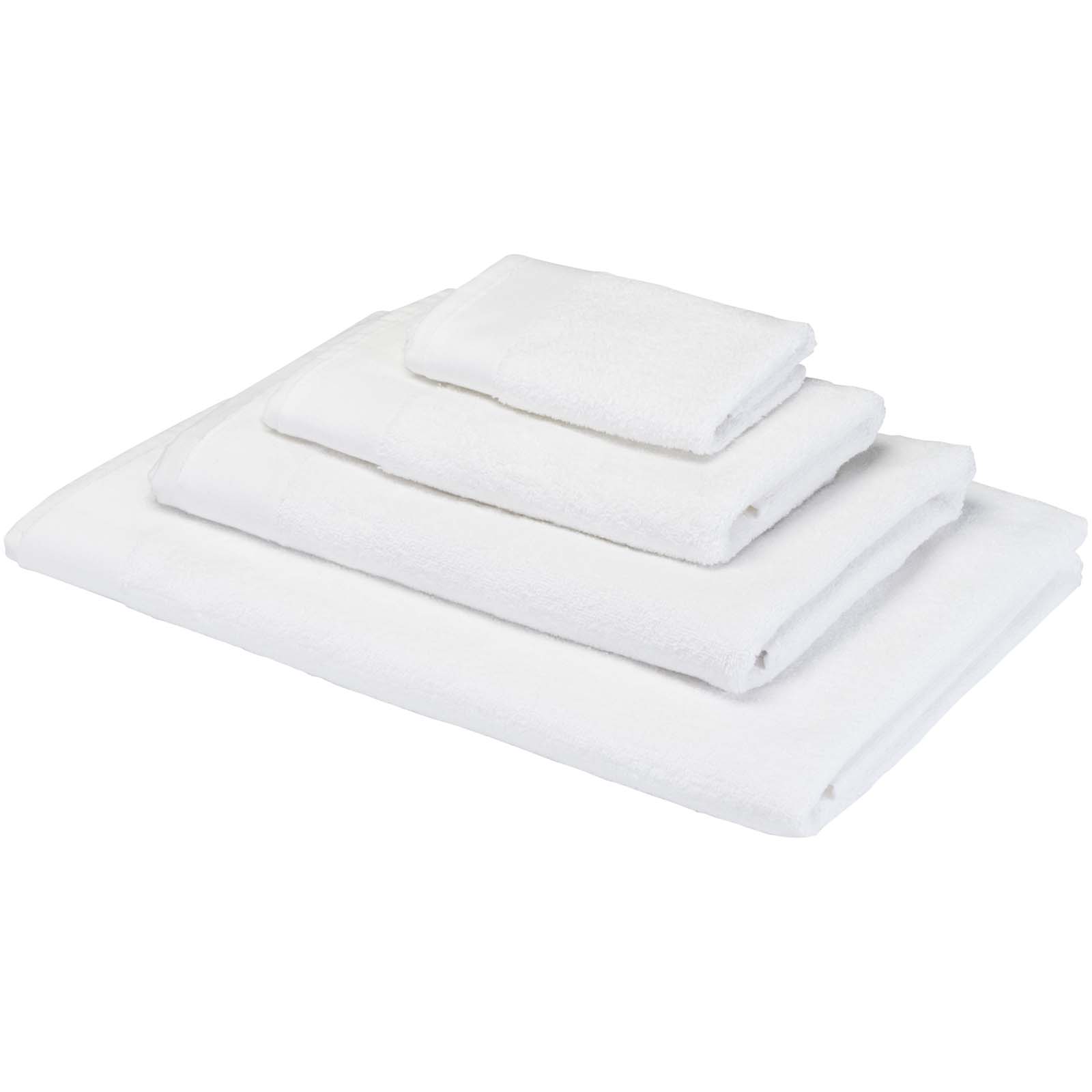Nora 550 g/m² Baumwollhandtuch 50 x 100 cm weiss